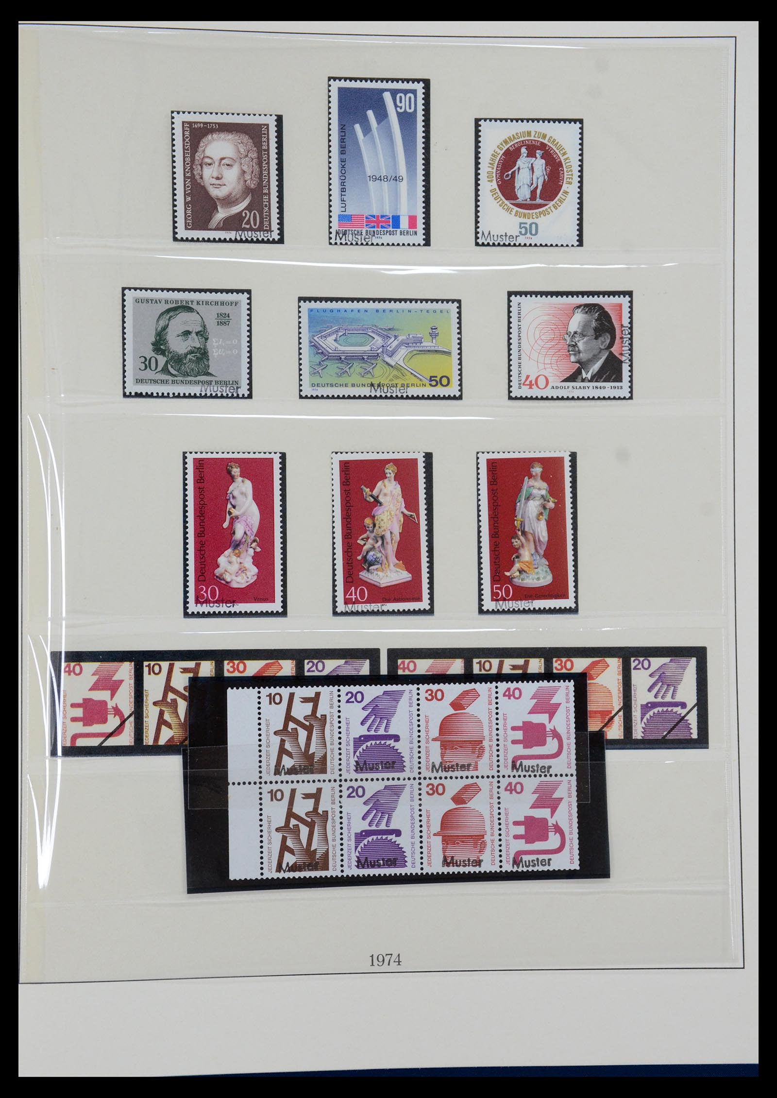 35974 019 - Postzegelverzameling 35974 Berlijn specimen 1963-1990.