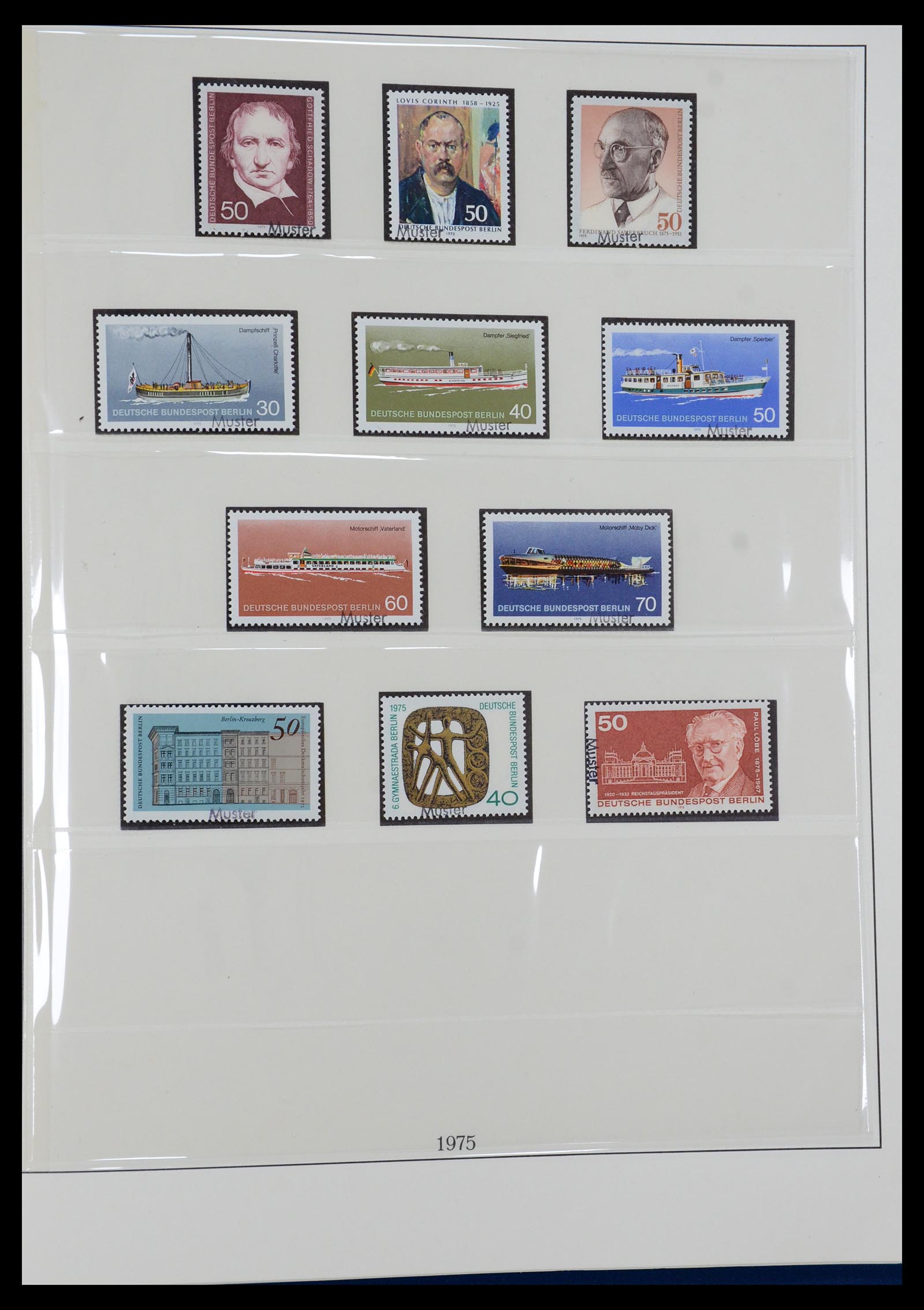 35974 021 - Postzegelverzameling 35974 Berlijn specimen 1963-1990.