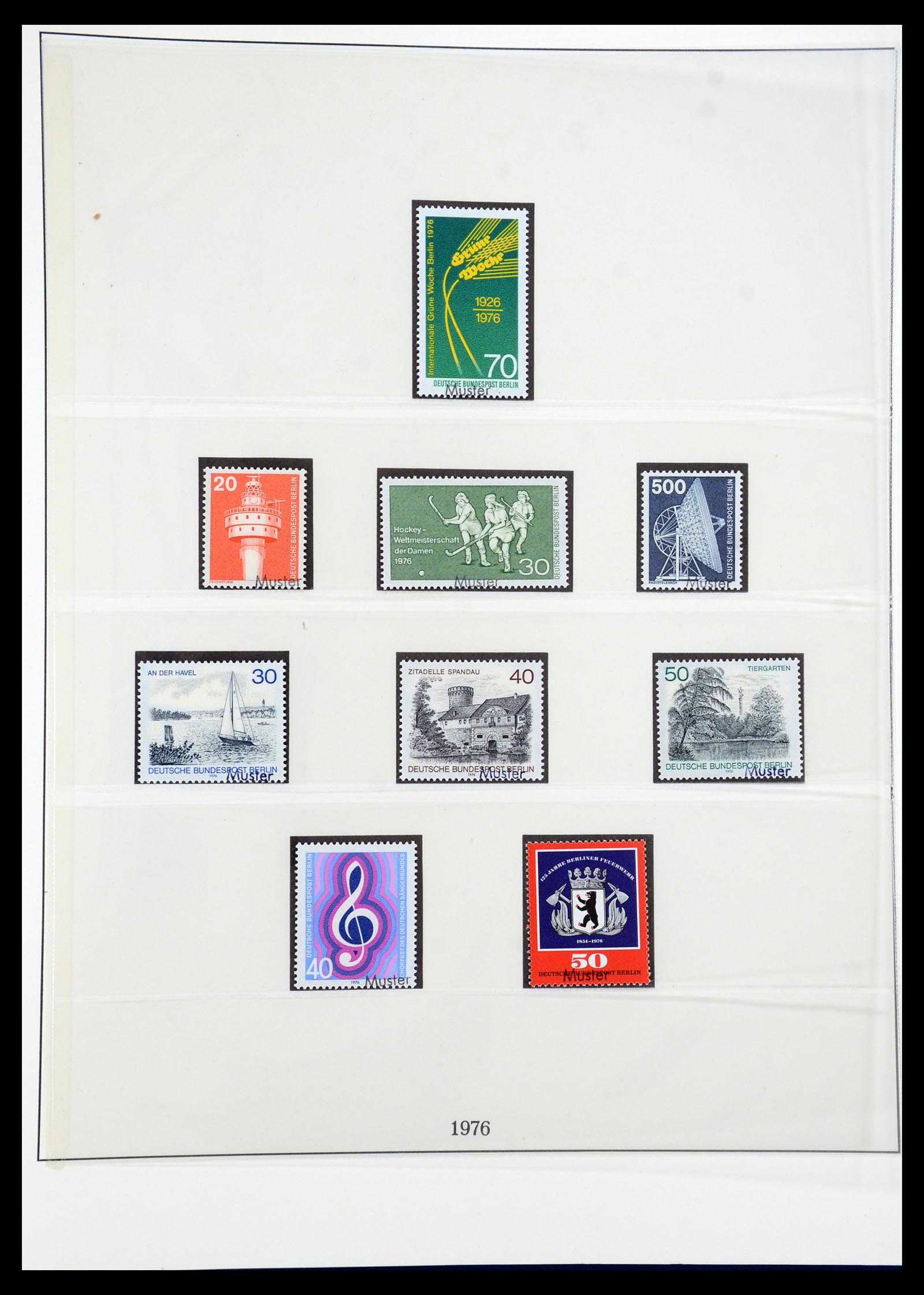 35974 024 - Postzegelverzameling 35974 Berlijn specimen 1963-1990.
