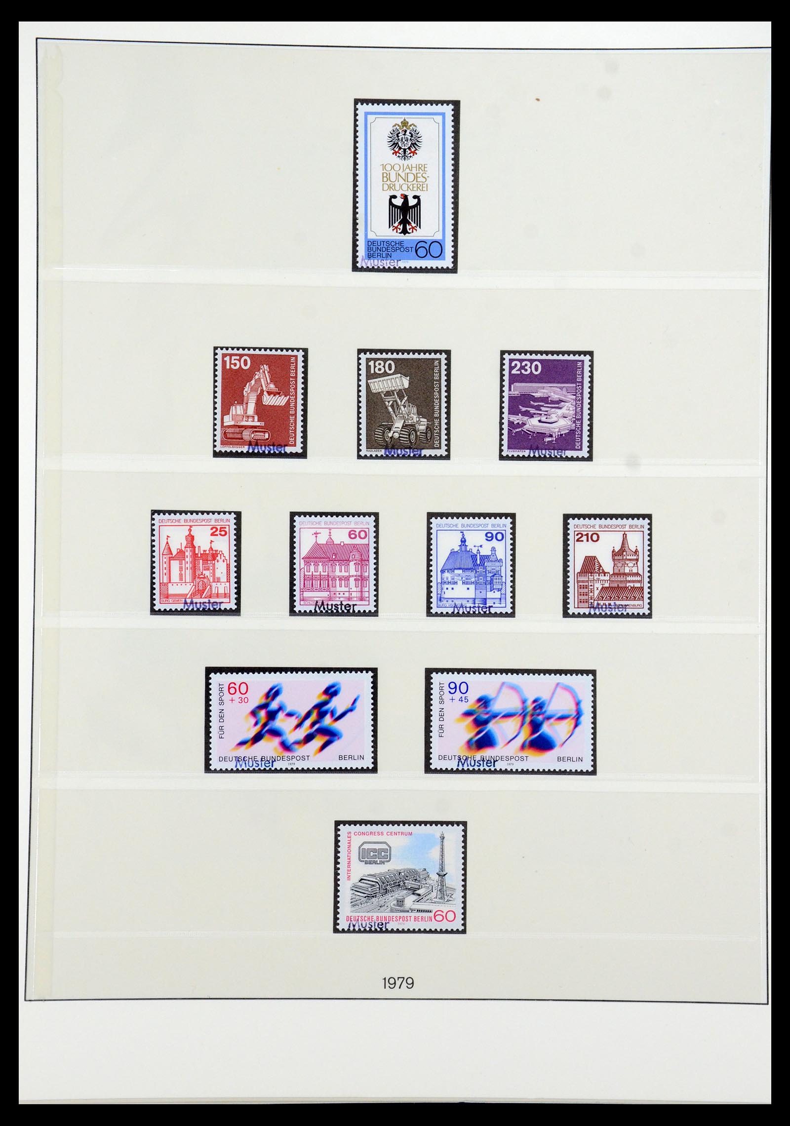 35974 034 - Postzegelverzameling 35974 Berlijn specimen 1963-1990.
