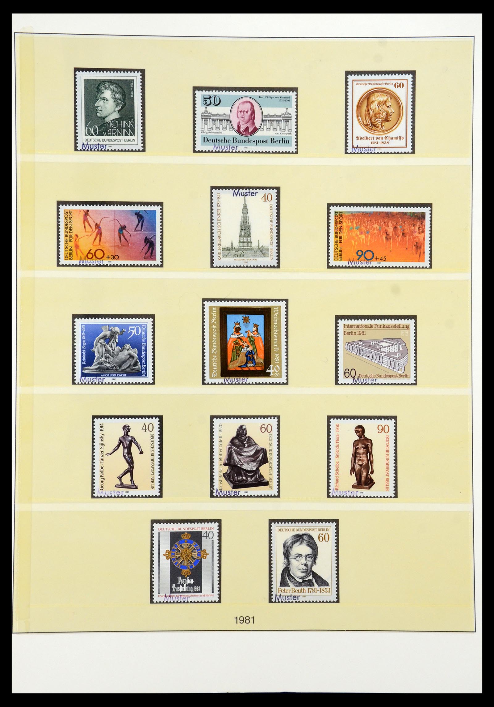 35974 040 - Postzegelverzameling 35974 Berlijn specimen 1963-1990.