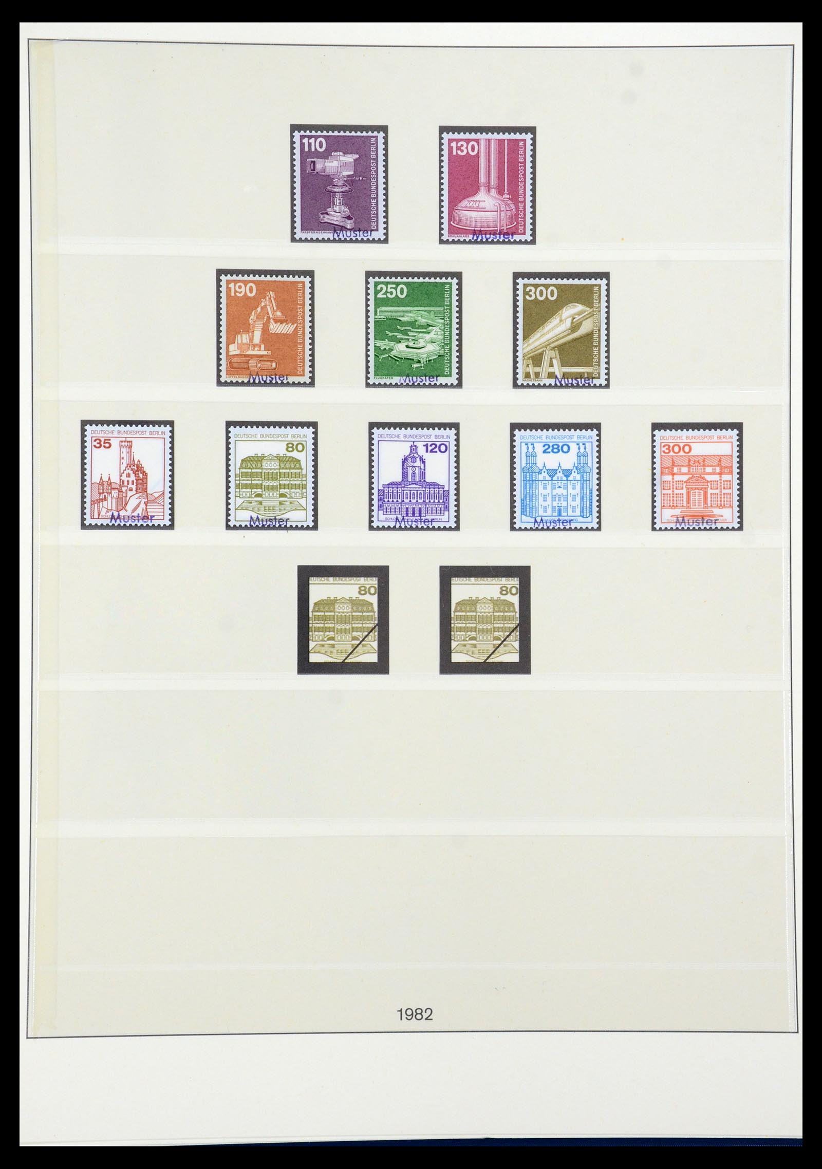 35974 044 - Postzegelverzameling 35974 Berlijn specimen 1963-1990.