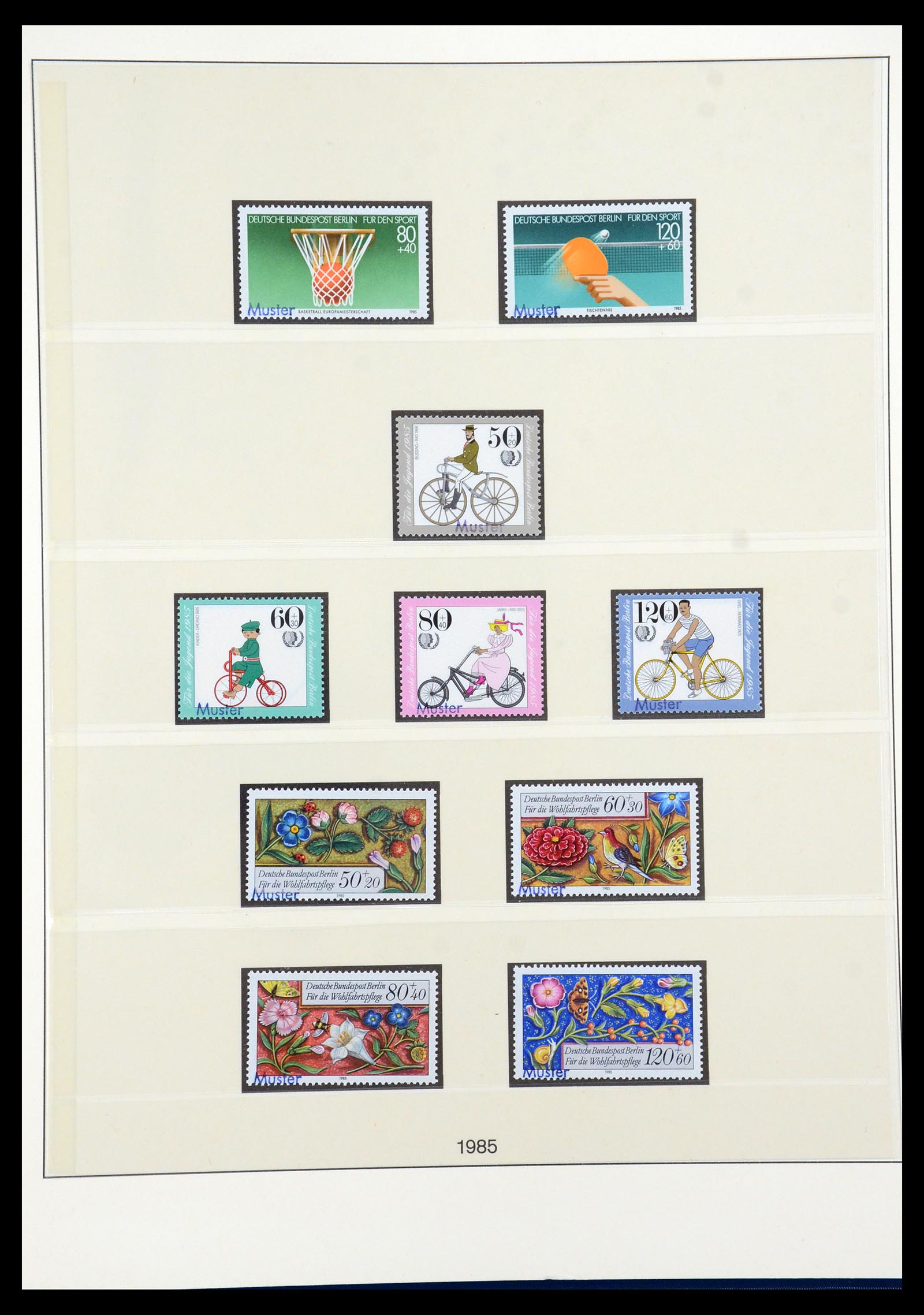35974 050 - Postzegelverzameling 35974 Berlijn specimen 1963-1990.