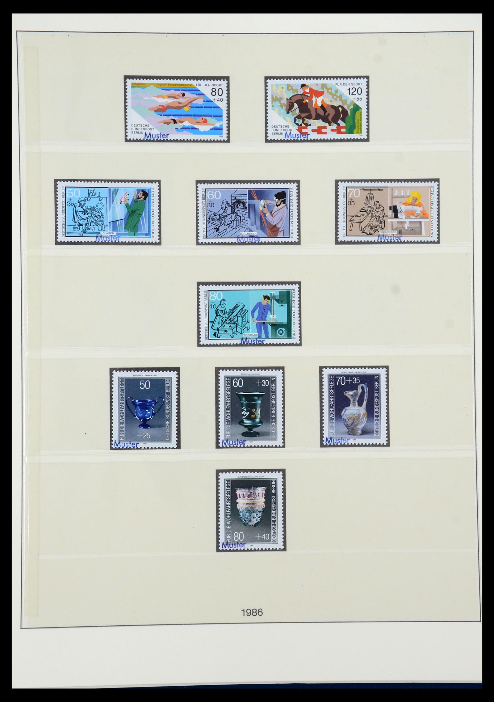 35974 051 - Postzegelverzameling 35974 Berlijn specimen 1963-1990.