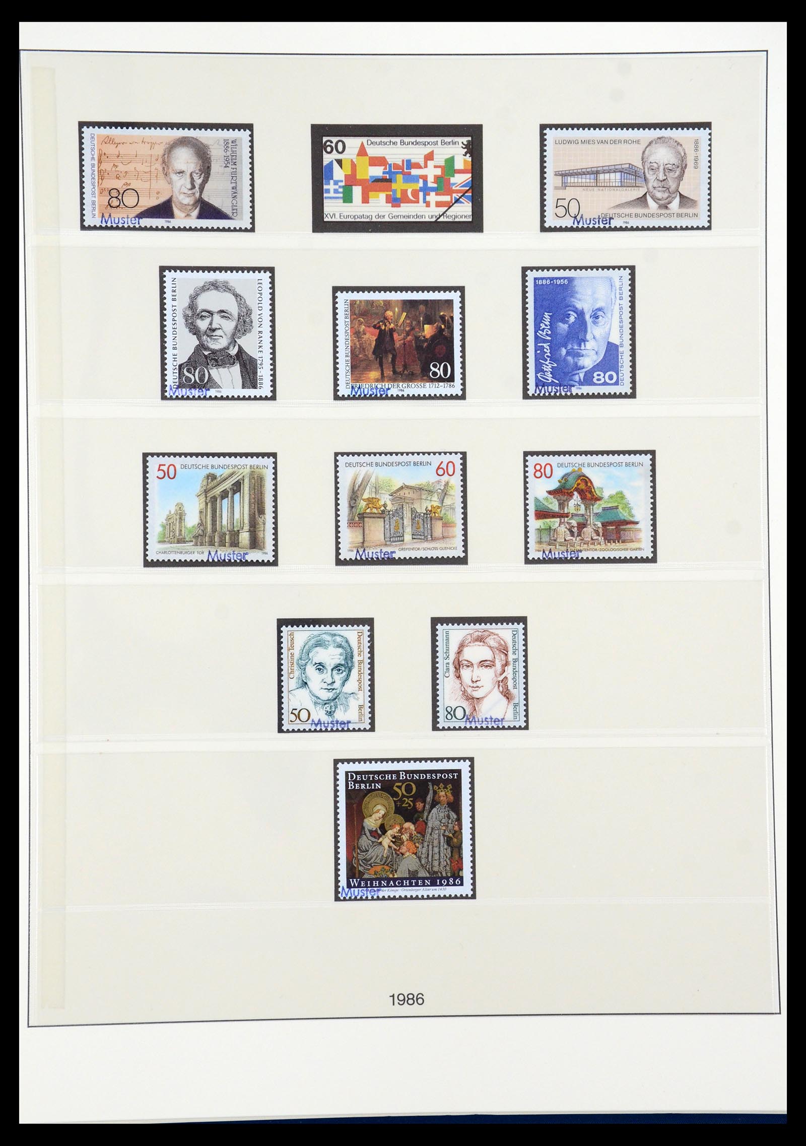 35974 052 - Postzegelverzameling 35974 Berlijn specimen 1963-1990.