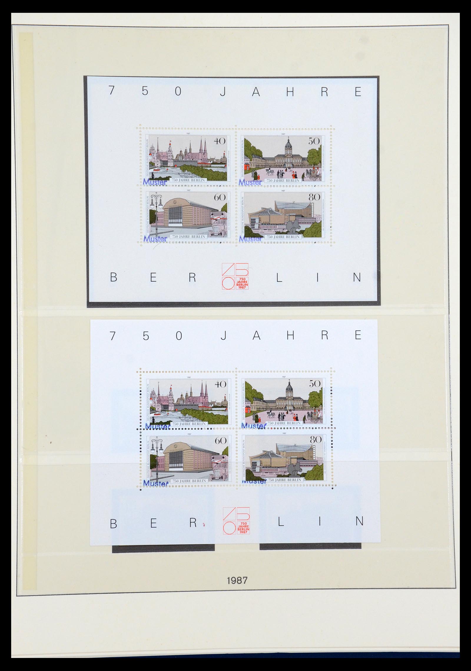 35974 053 - Postzegelverzameling 35974 Berlijn specimen 1963-1990.
