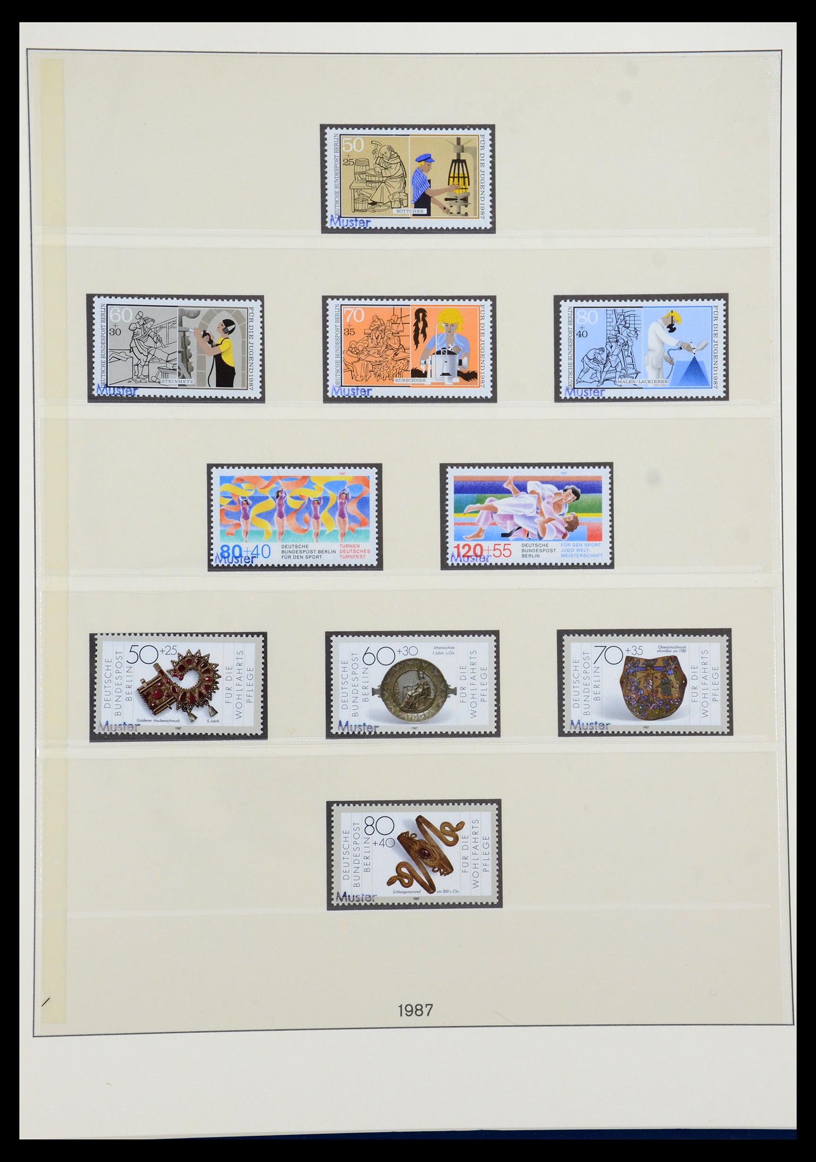 35974 054 - Postzegelverzameling 35974 Berlijn specimen 1963-1990.