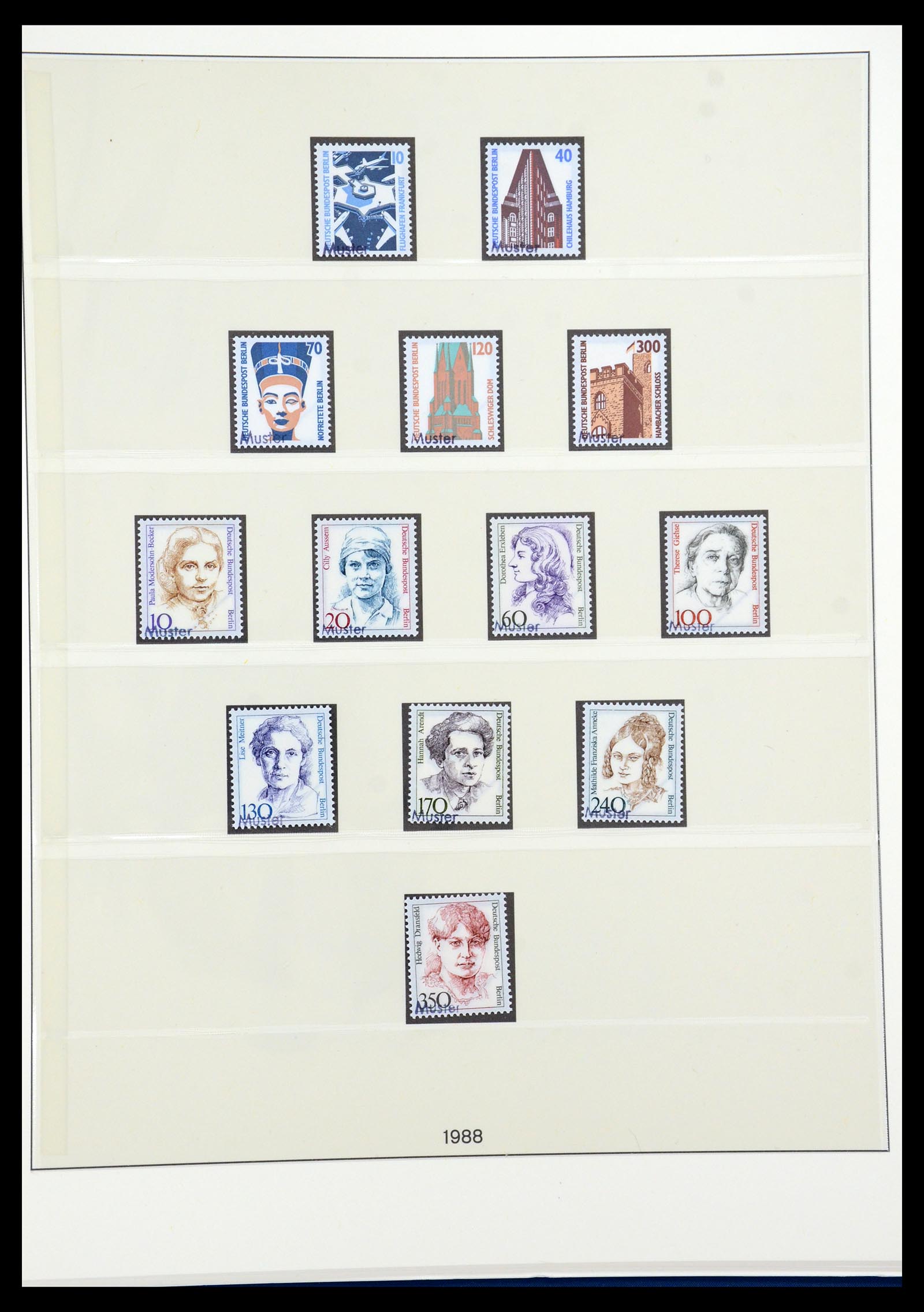35974 058 - Postzegelverzameling 35974 Berlijn specimen 1963-1990.