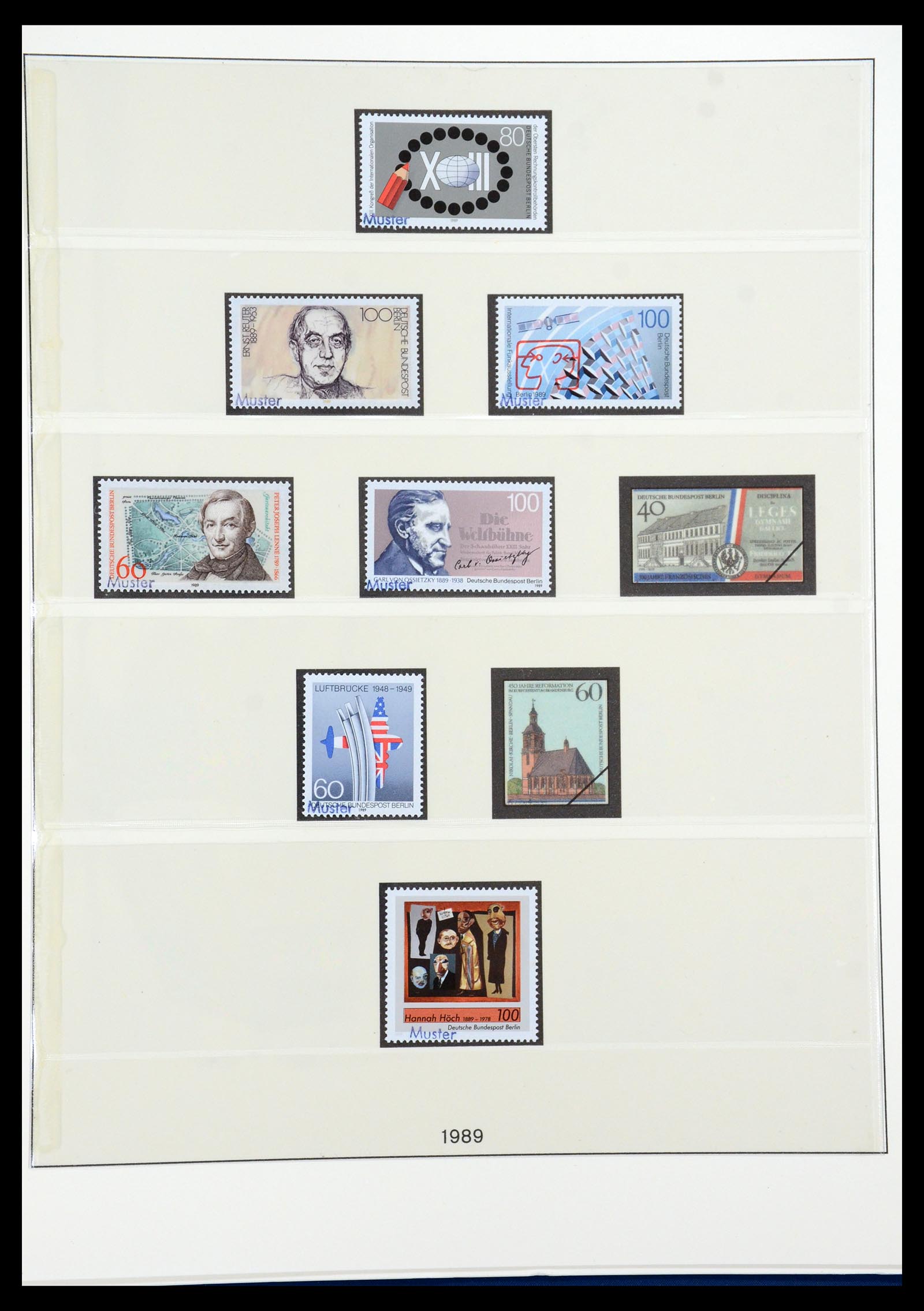 35974 060 - Postzegelverzameling 35974 Berlijn specimen 1963-1990.