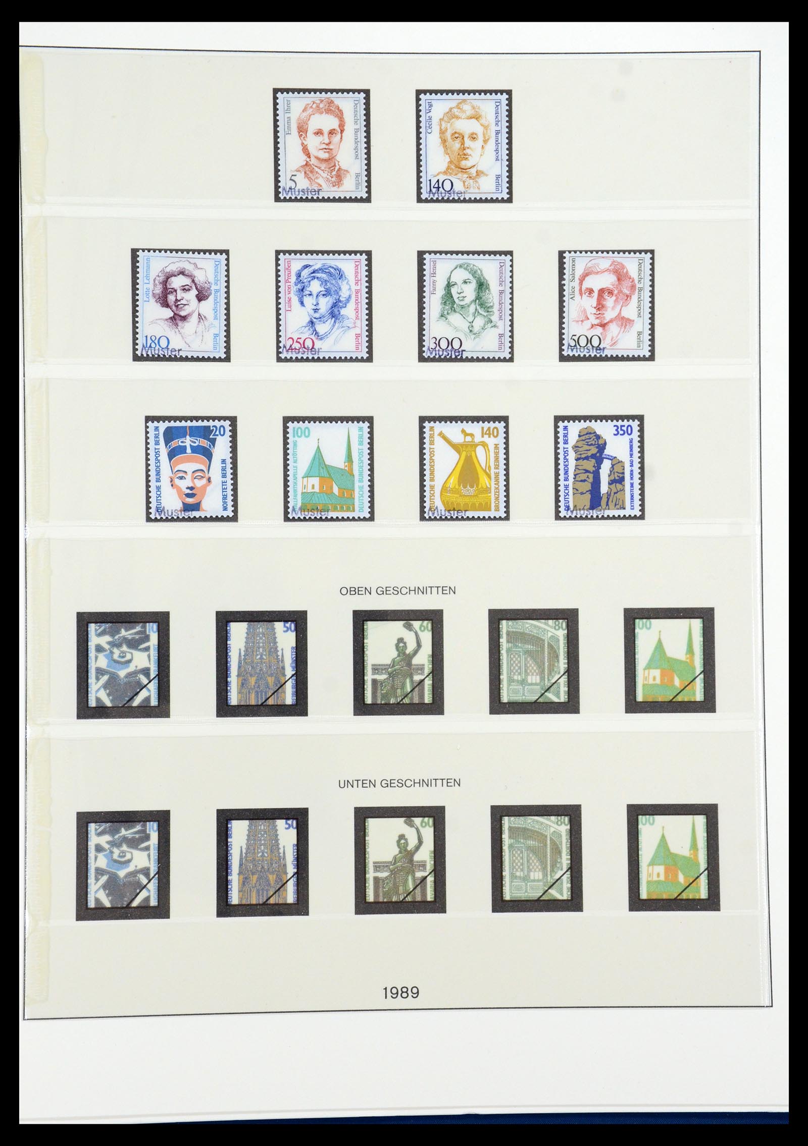 35974 061 - Postzegelverzameling 35974 Berlijn specimen 1963-1990.