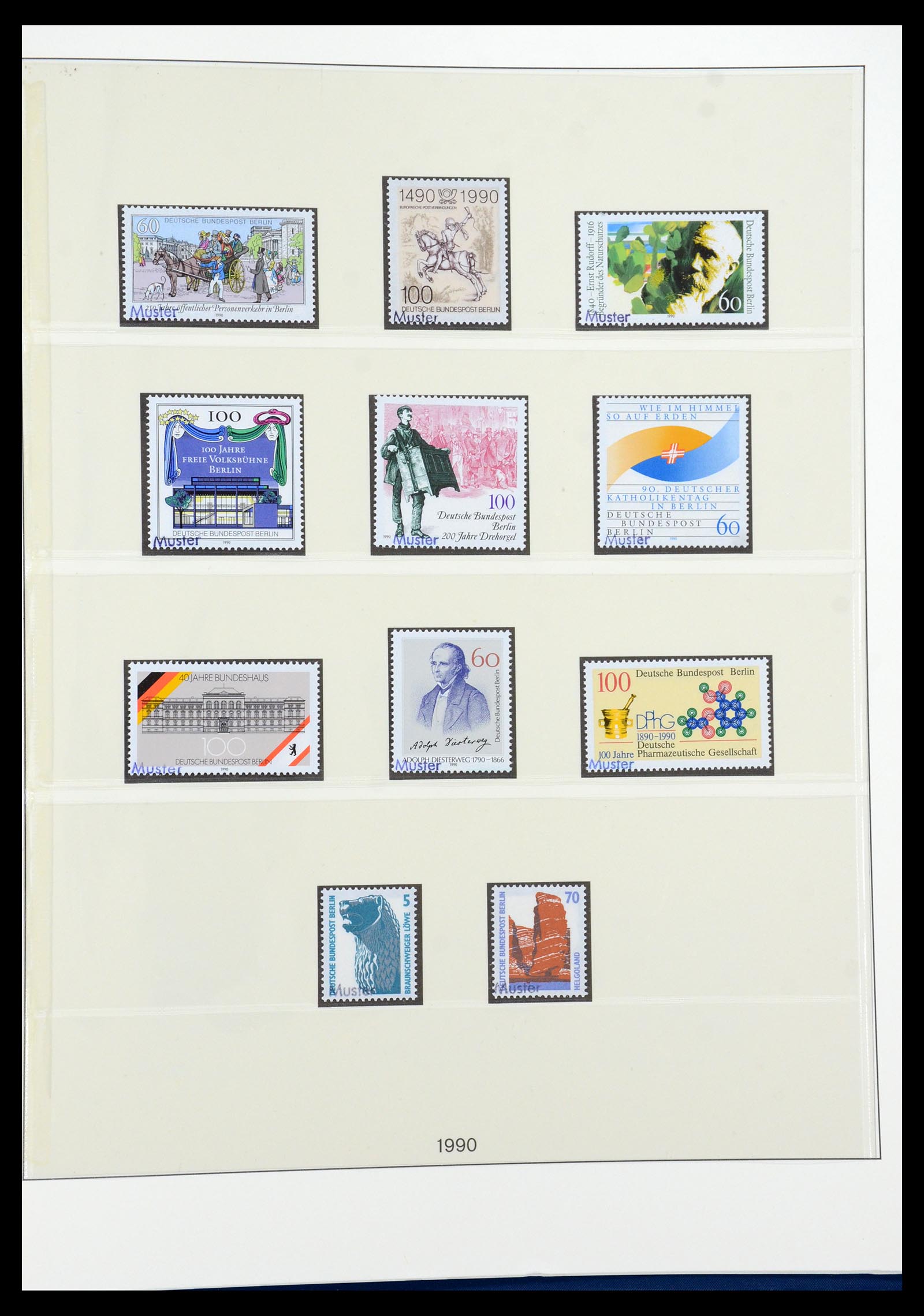 35974 062 - Postzegelverzameling 35974 Berlijn specimen 1963-1990.