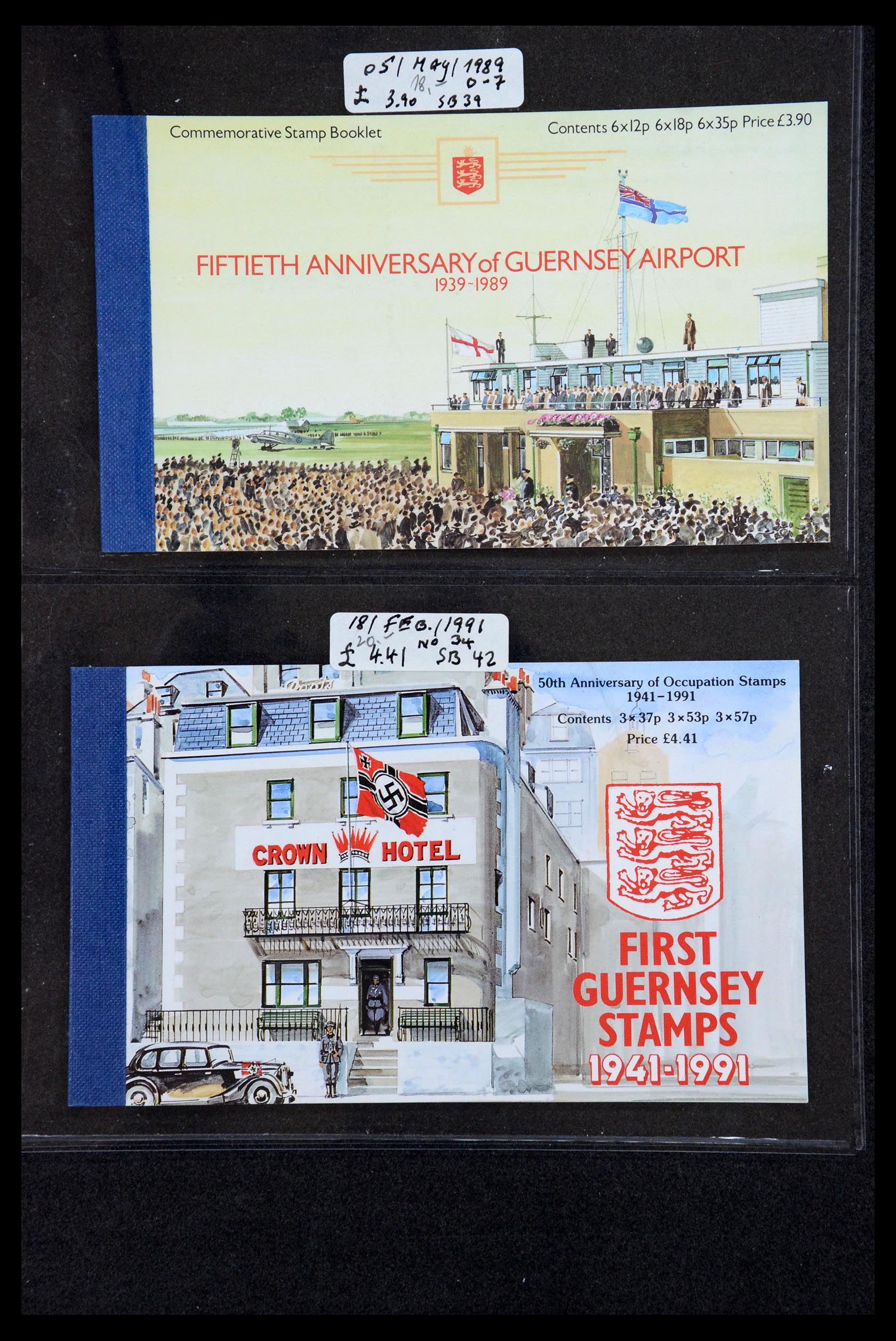 35976 007 - Stamp collection 35976 Guernsey and Alderney stamp booklets 1969-2015!