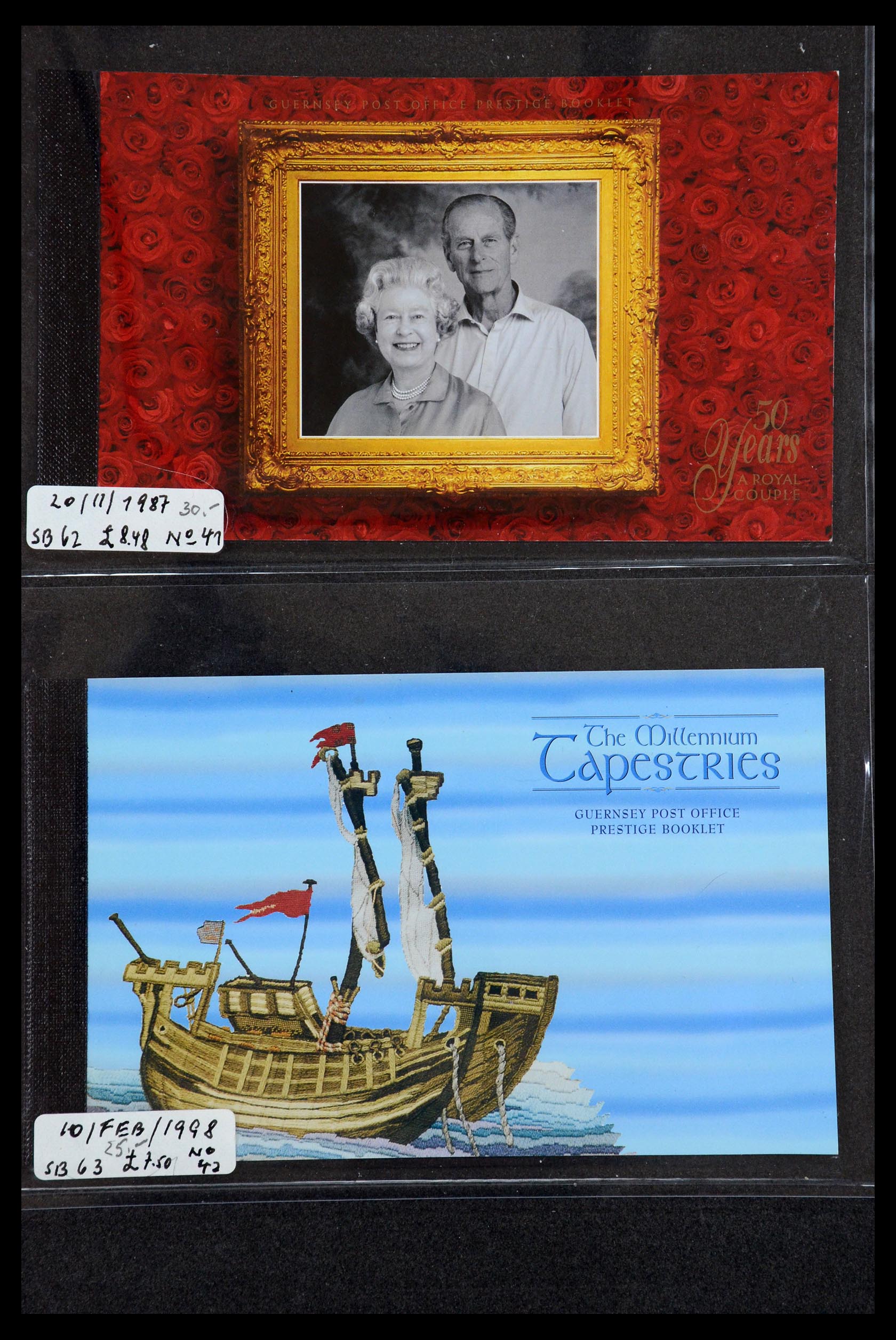 35976 029 - Stamp collection 35976 Guernsey and Alderney stamp booklets 1969-2015!
