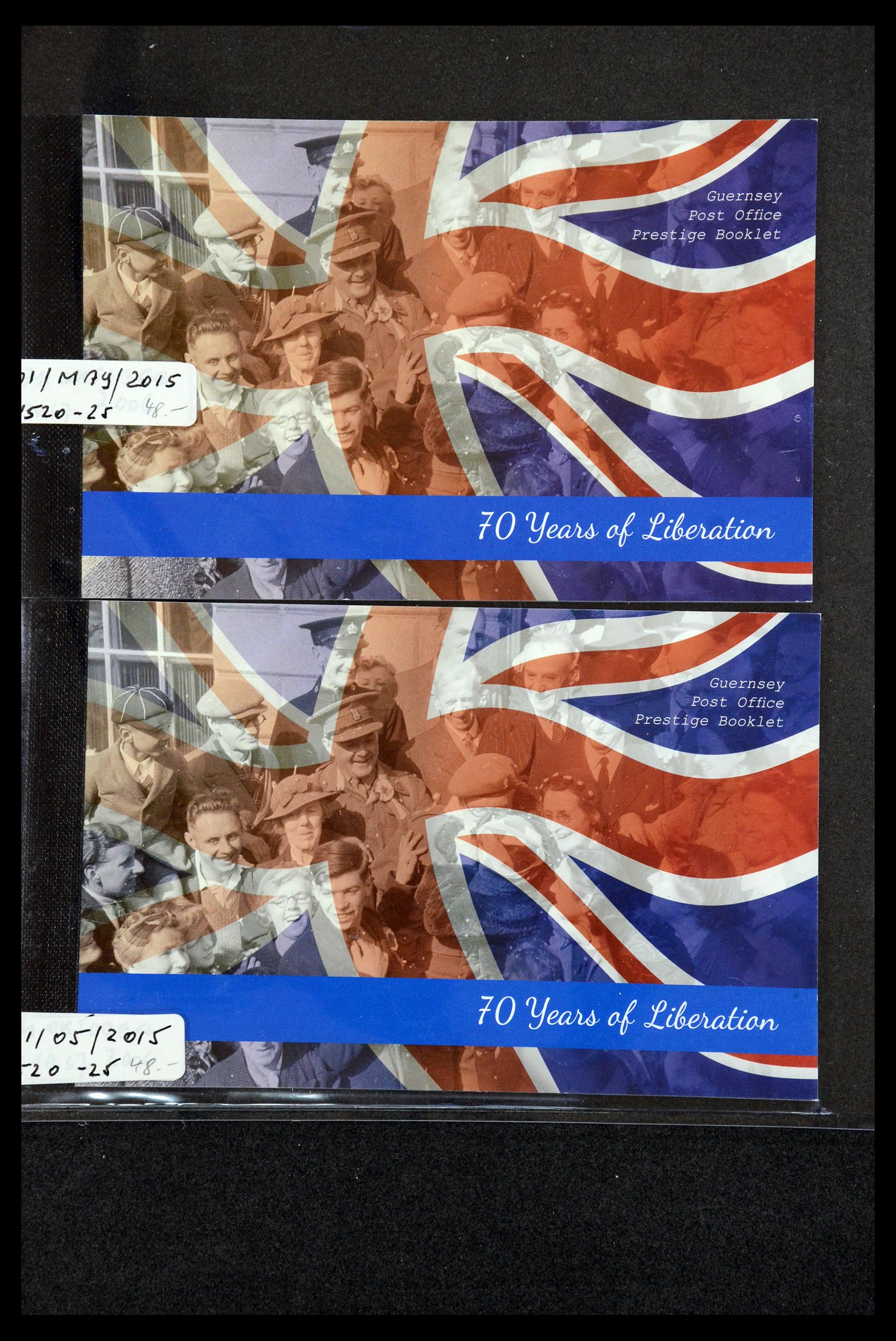 35976 041 - Postzegelverzameling 35976 Guernsey en Alderney postzegelboekjes 1969