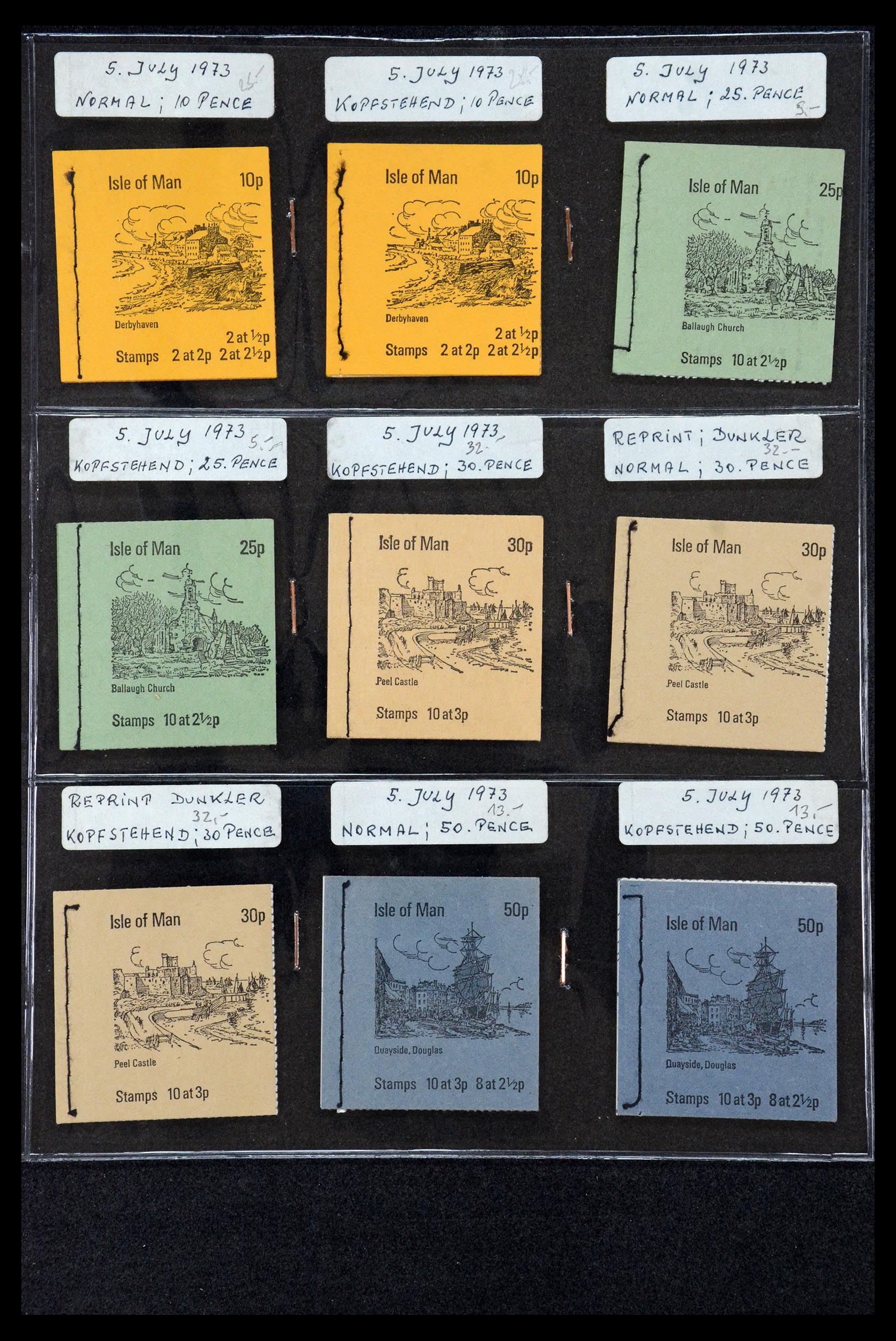 35977 001 - Postzegelverzameling 35977 Isle of Man postzegelboekjes 1973-2015!