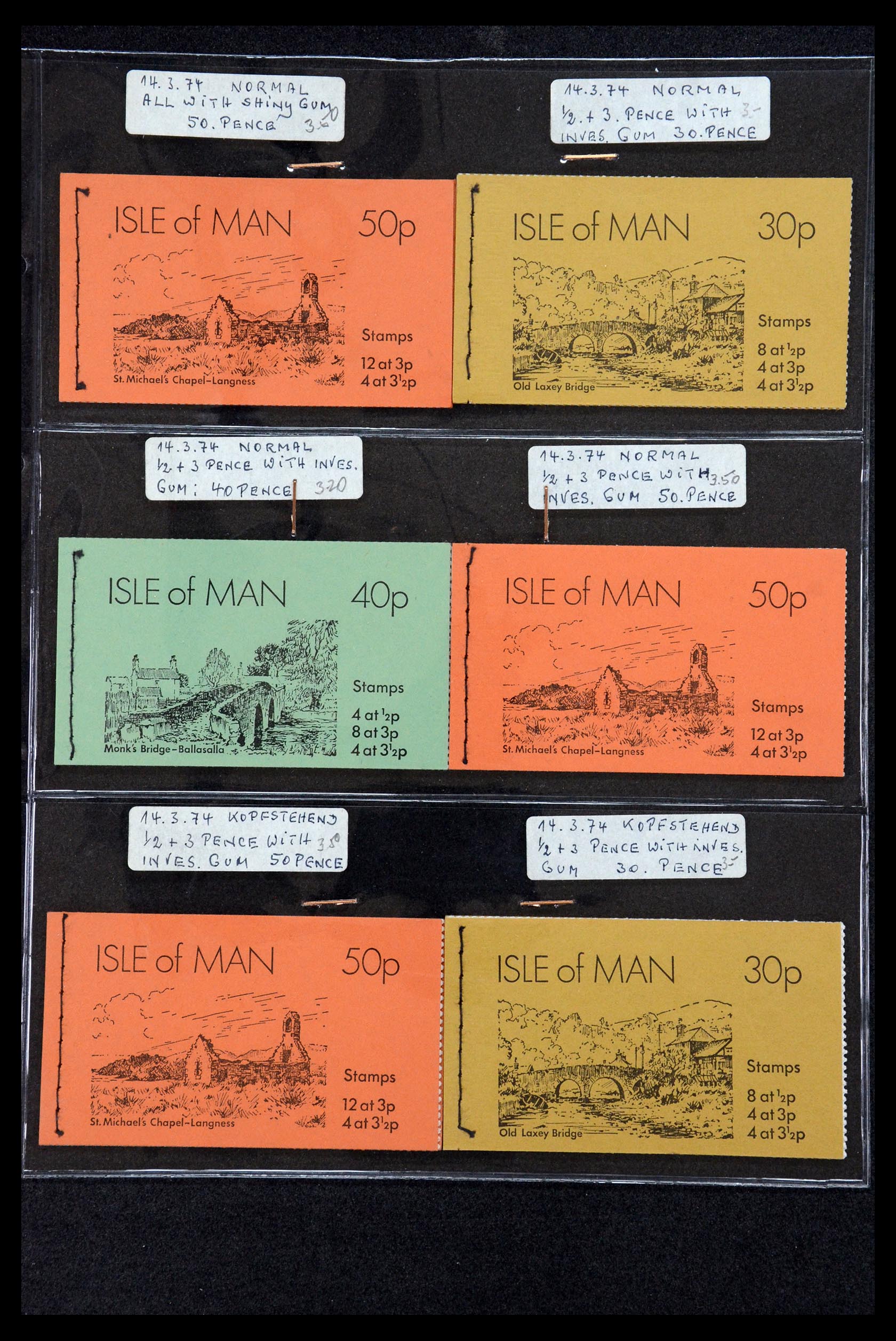 35977 003 - Stamp collection 35977 Isle of Man stamp booklets 1973-2015!