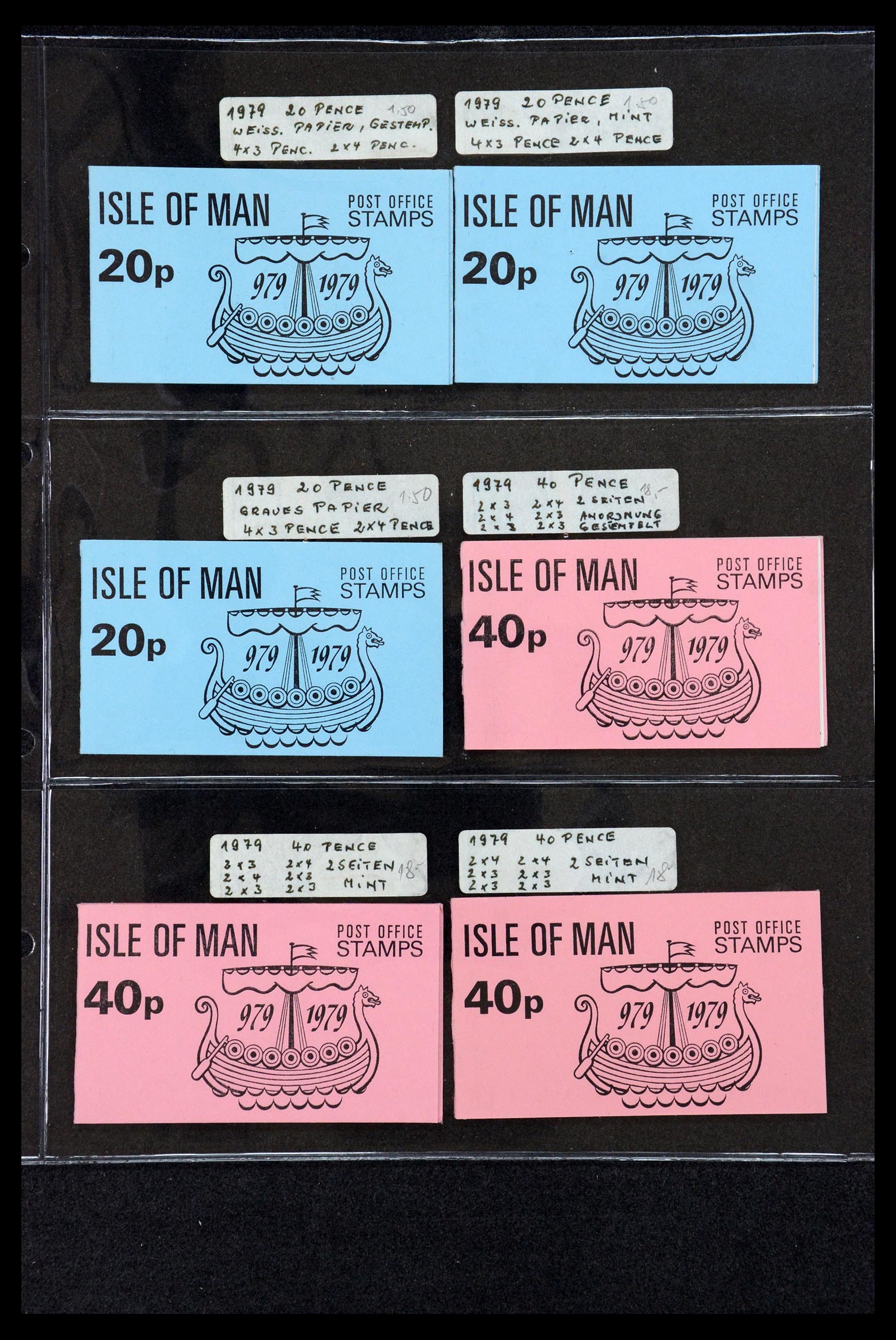 35977 009 - Postzegelverzameling 35977 Isle of Man postzegelboekjes 1973-2015!