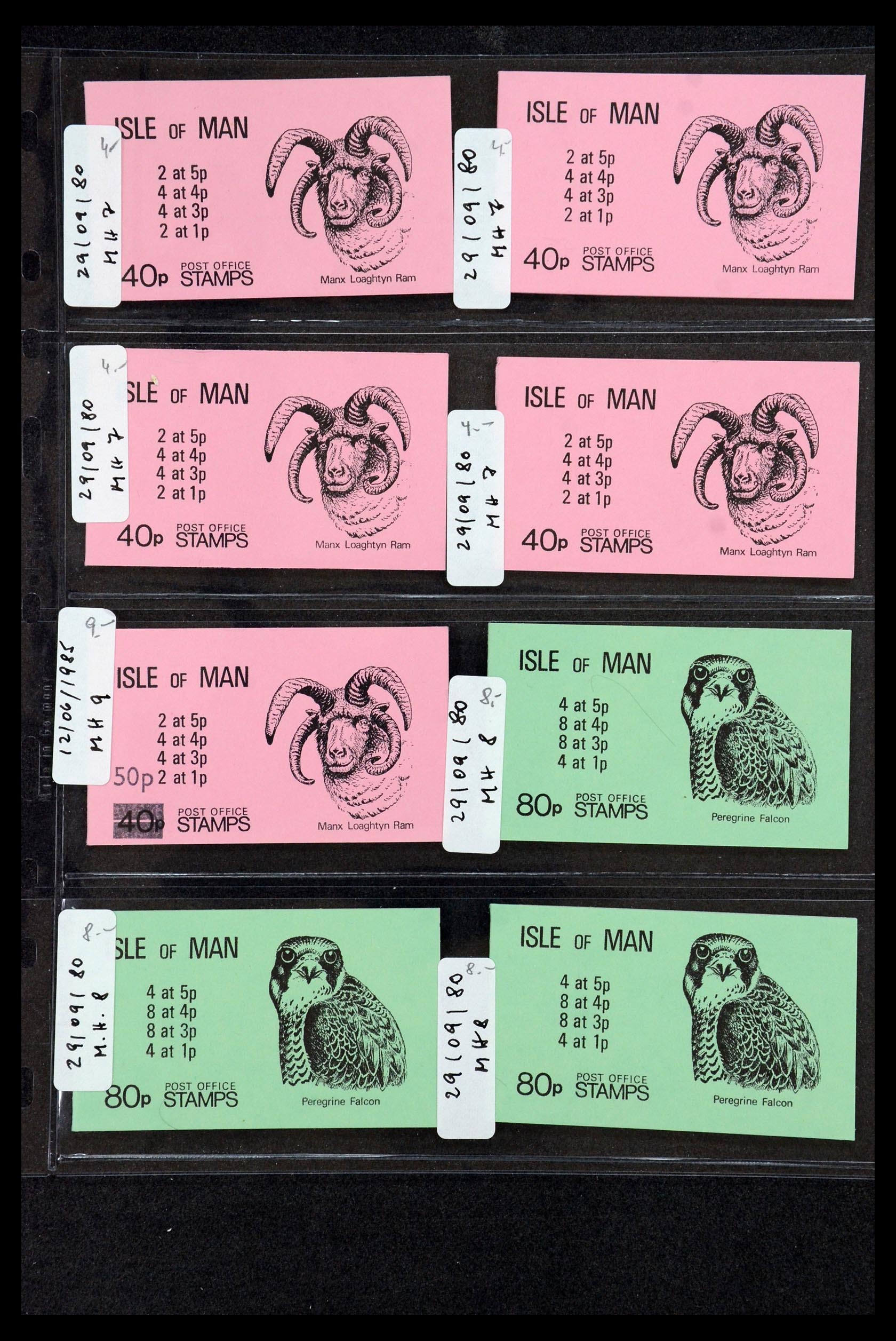 35977 028 - Postzegelverzameling 35977 Isle of Man postzegelboekjes 1973-2015!