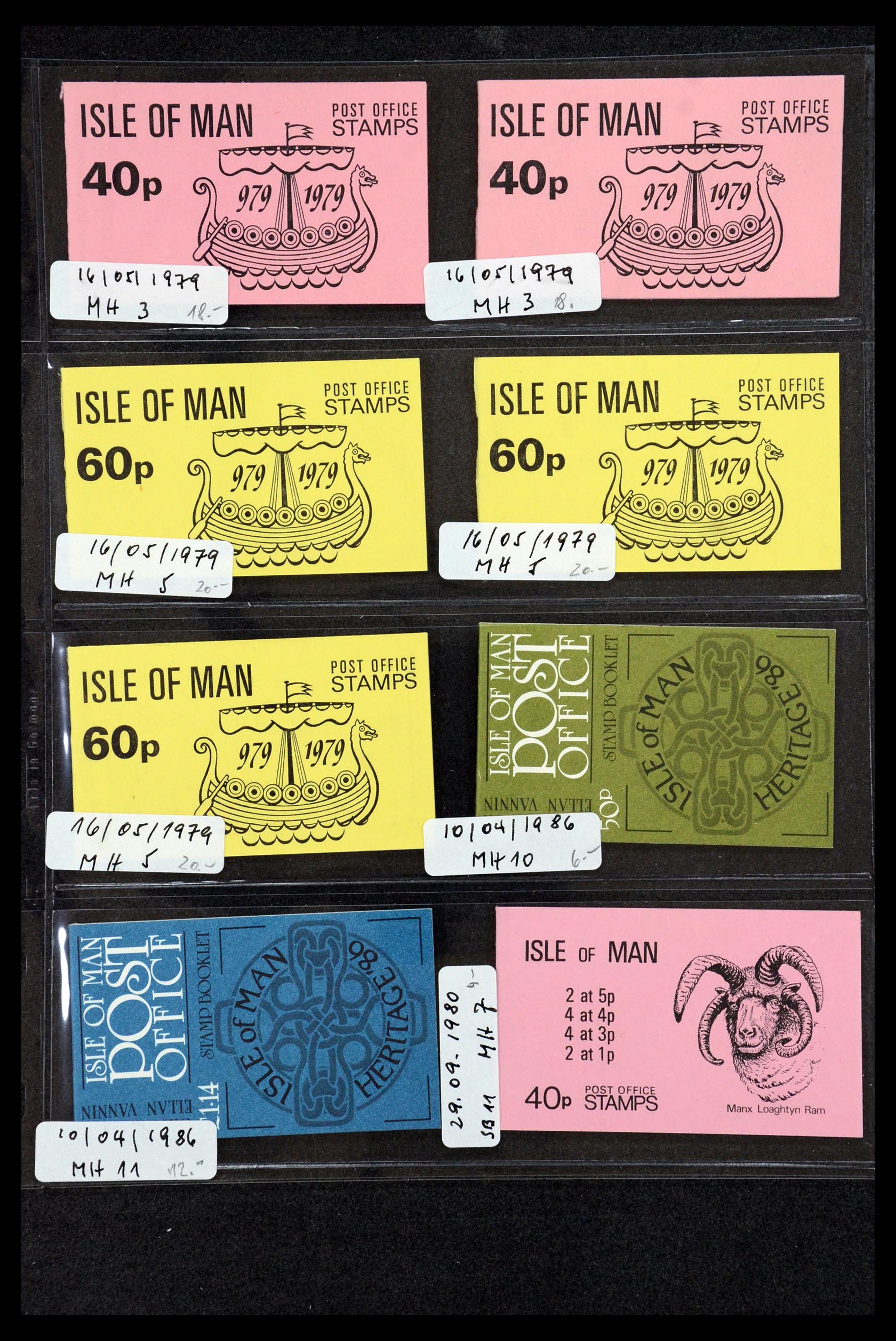 35977 029 - Postzegelverzameling 35977 Isle of Man postzegelboekjes 1973-2015!