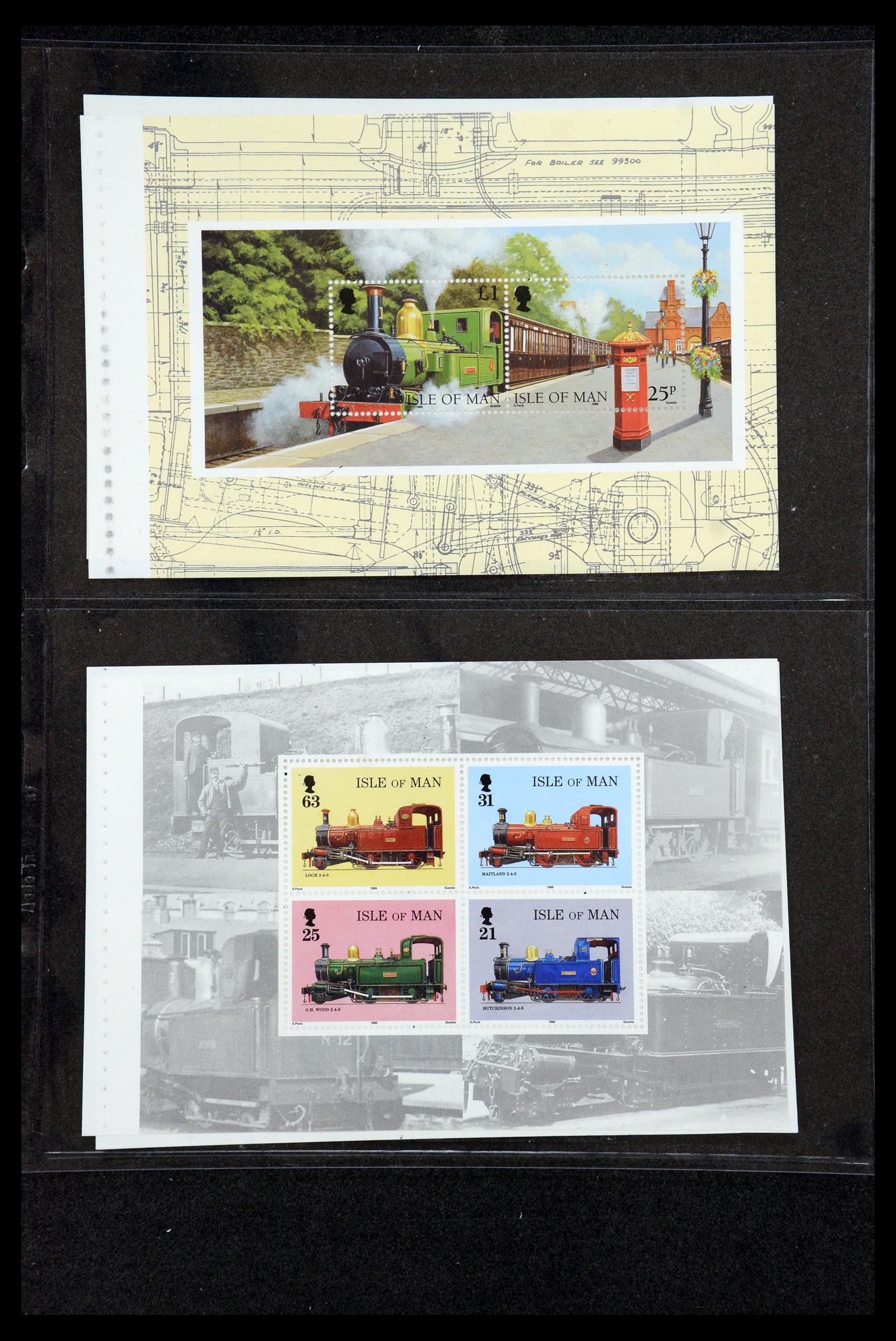 35977 031 - Postzegelverzameling 35977 Isle of Man postzegelboekjes 1973-2015!