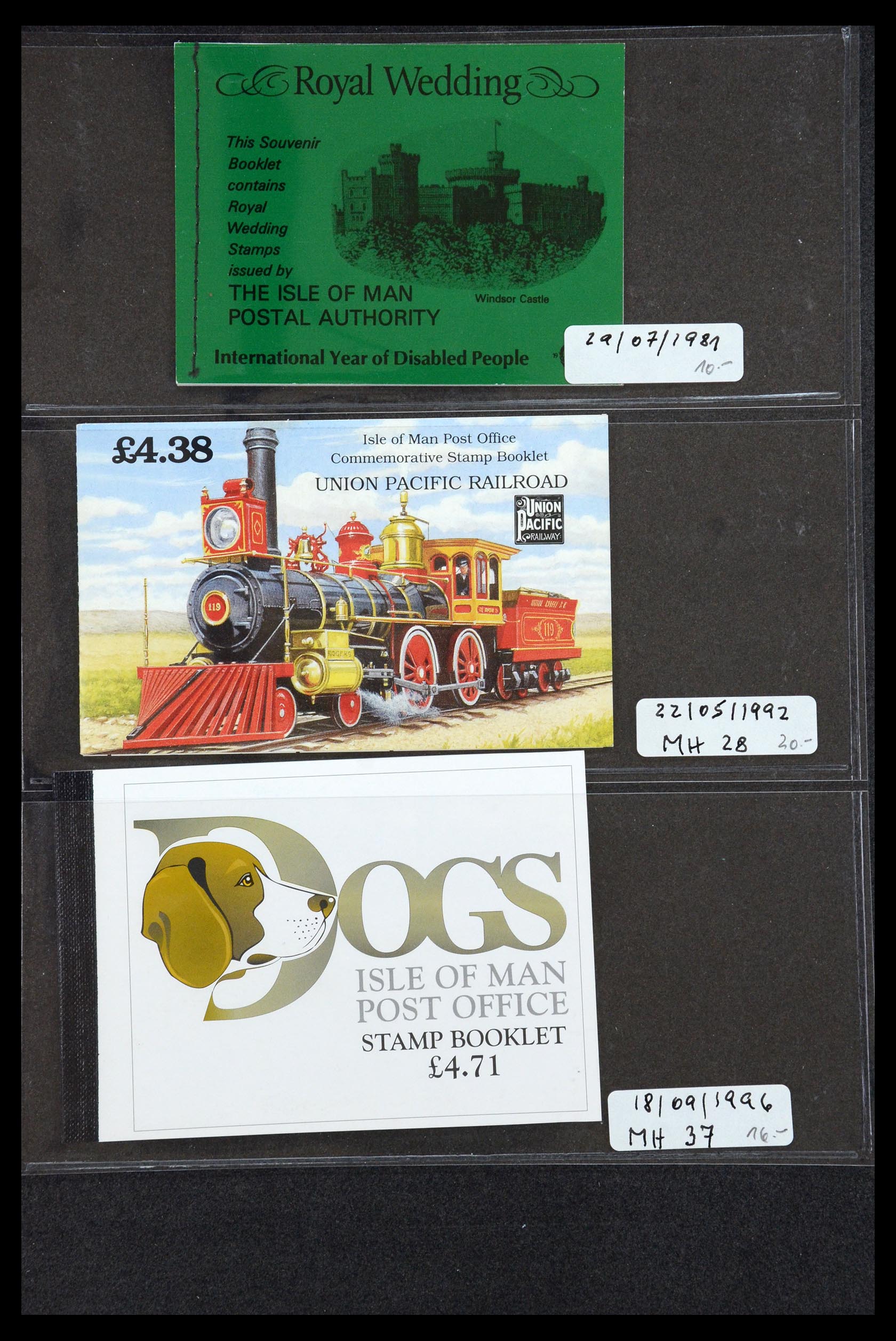 35977 039 - Postzegelverzameling 35977 Isle of Man postzegelboekjes 1973-2015!