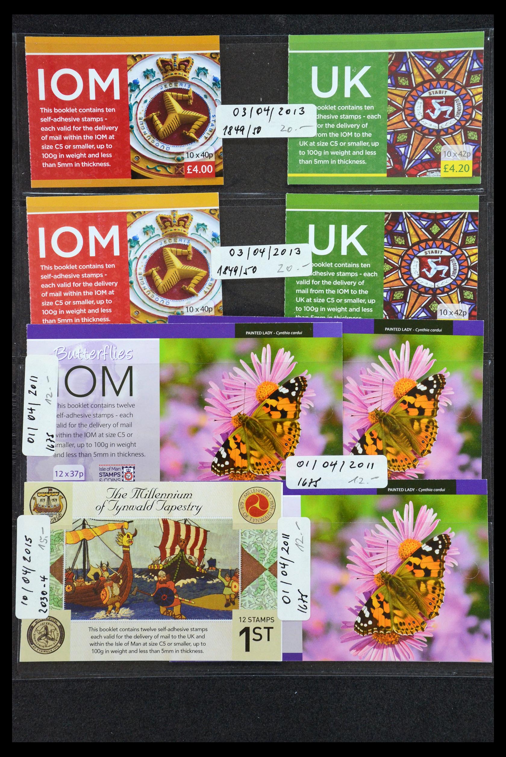 35977 044 - Postzegelverzameling 35977 Isle of Man postzegelboekjes 1973-2015!