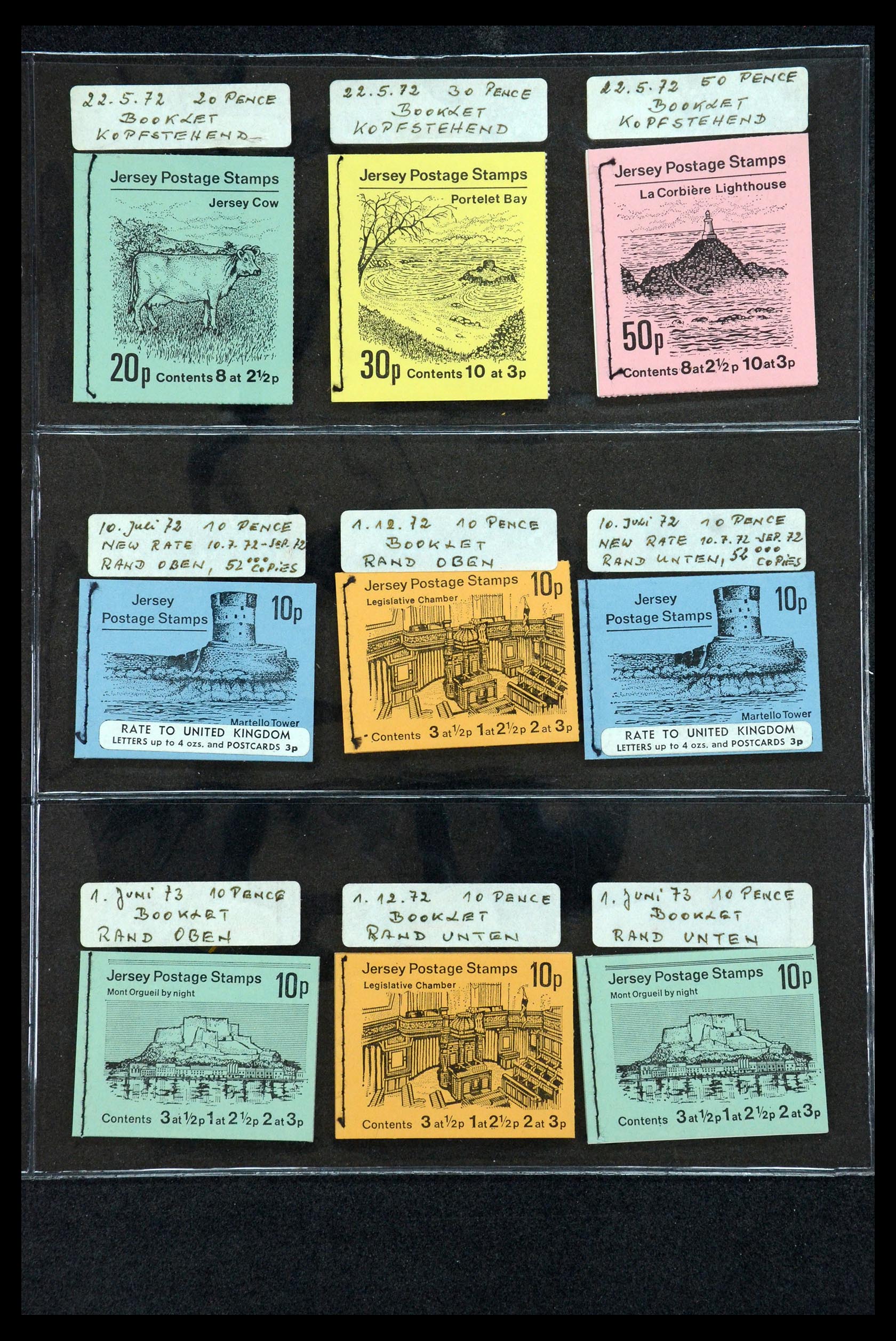 35979 003 - Stamp collection 35979 Jersey stamp booklets 1969-2015!