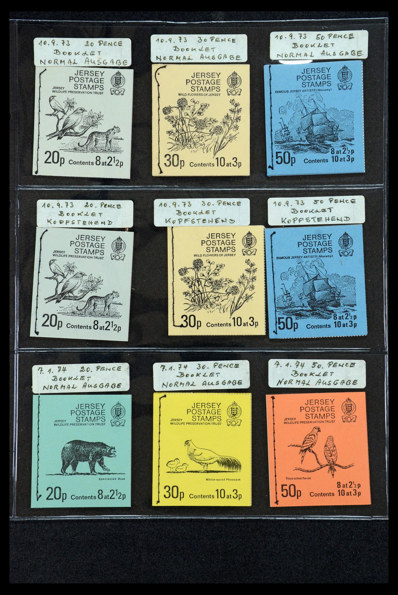 35979 004 - Stamp collection 35979 Jersey stamp booklets 1969-2015!
