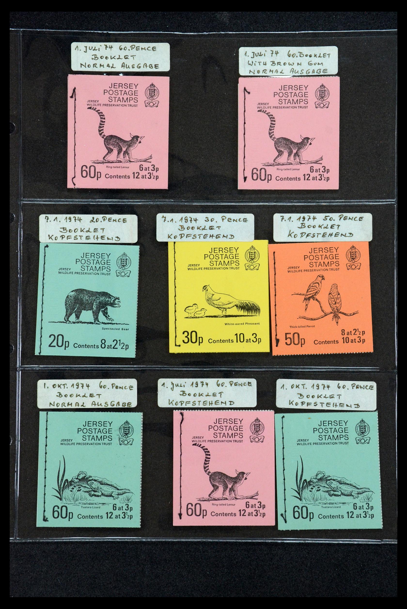 35979 005 - Stamp collection 35979 Jersey stamp booklets 1969-2015!
