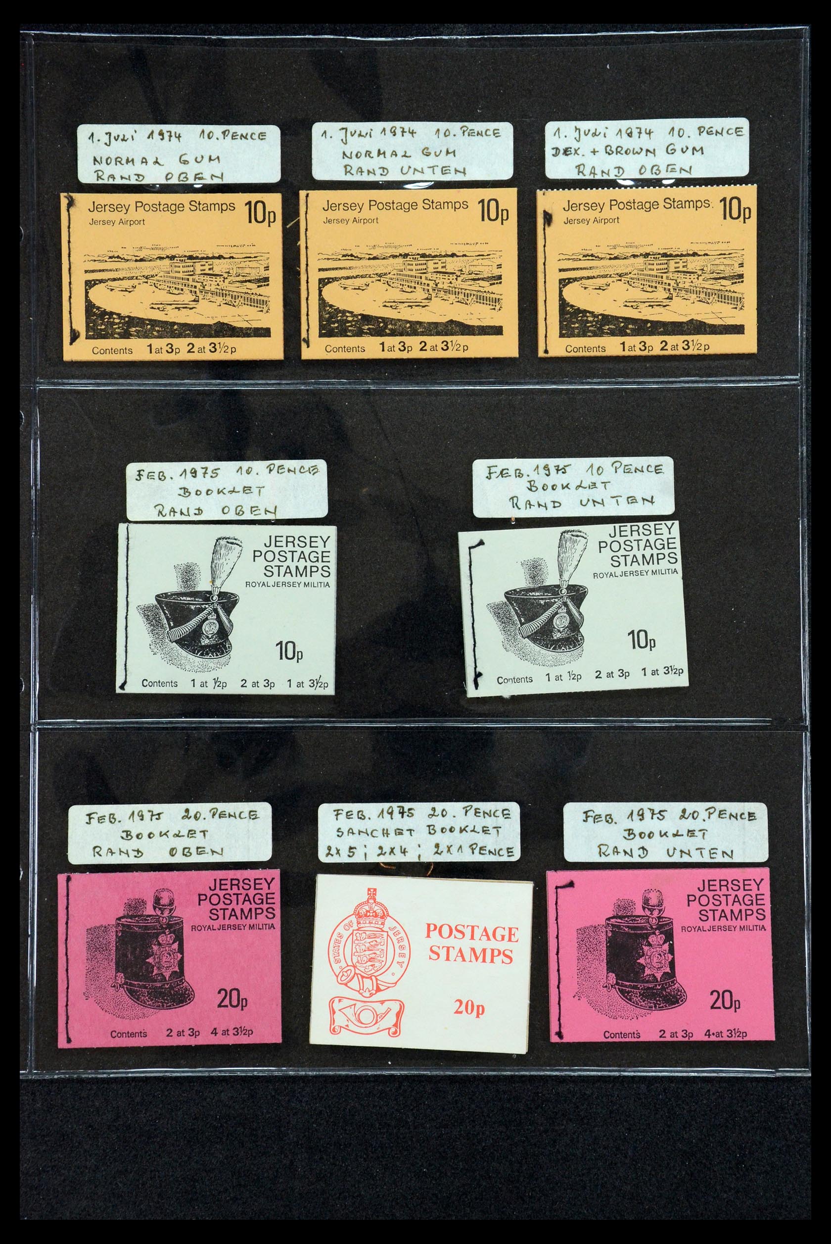 35979 006 - Stamp collection 35979 Jersey stamp booklets 1969-2015!