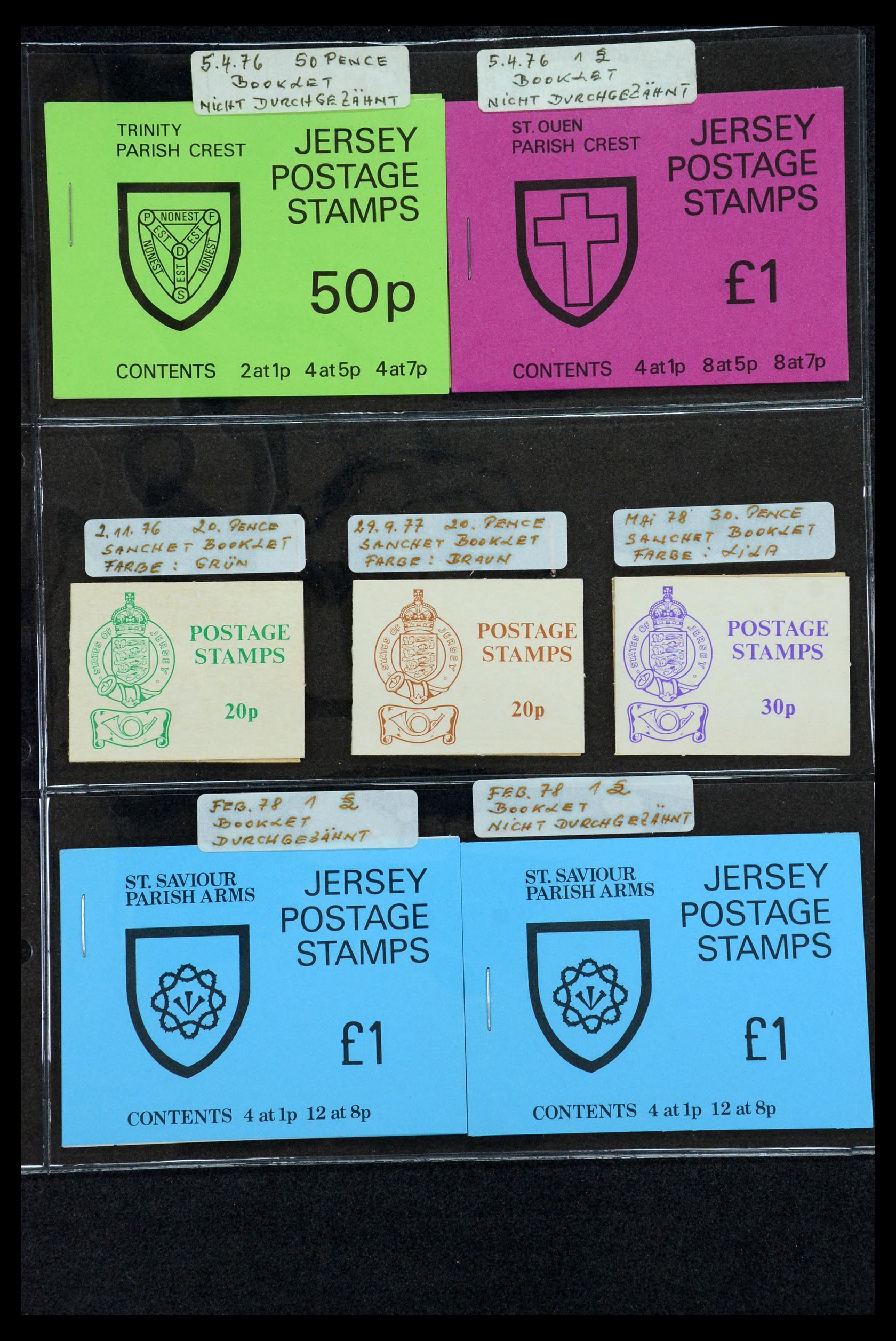35979 009 - Stamp collection 35979 Jersey stamp booklets 1969-2015!