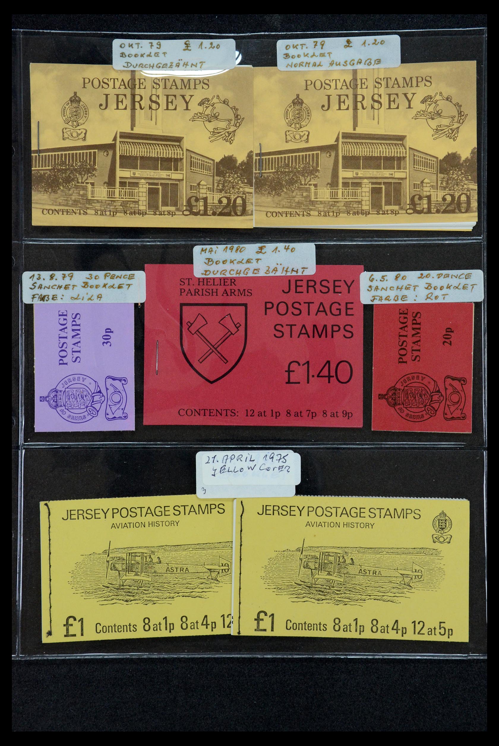 35979 011 - Stamp collection 35979 Jersey stamp booklets 1969-2015!