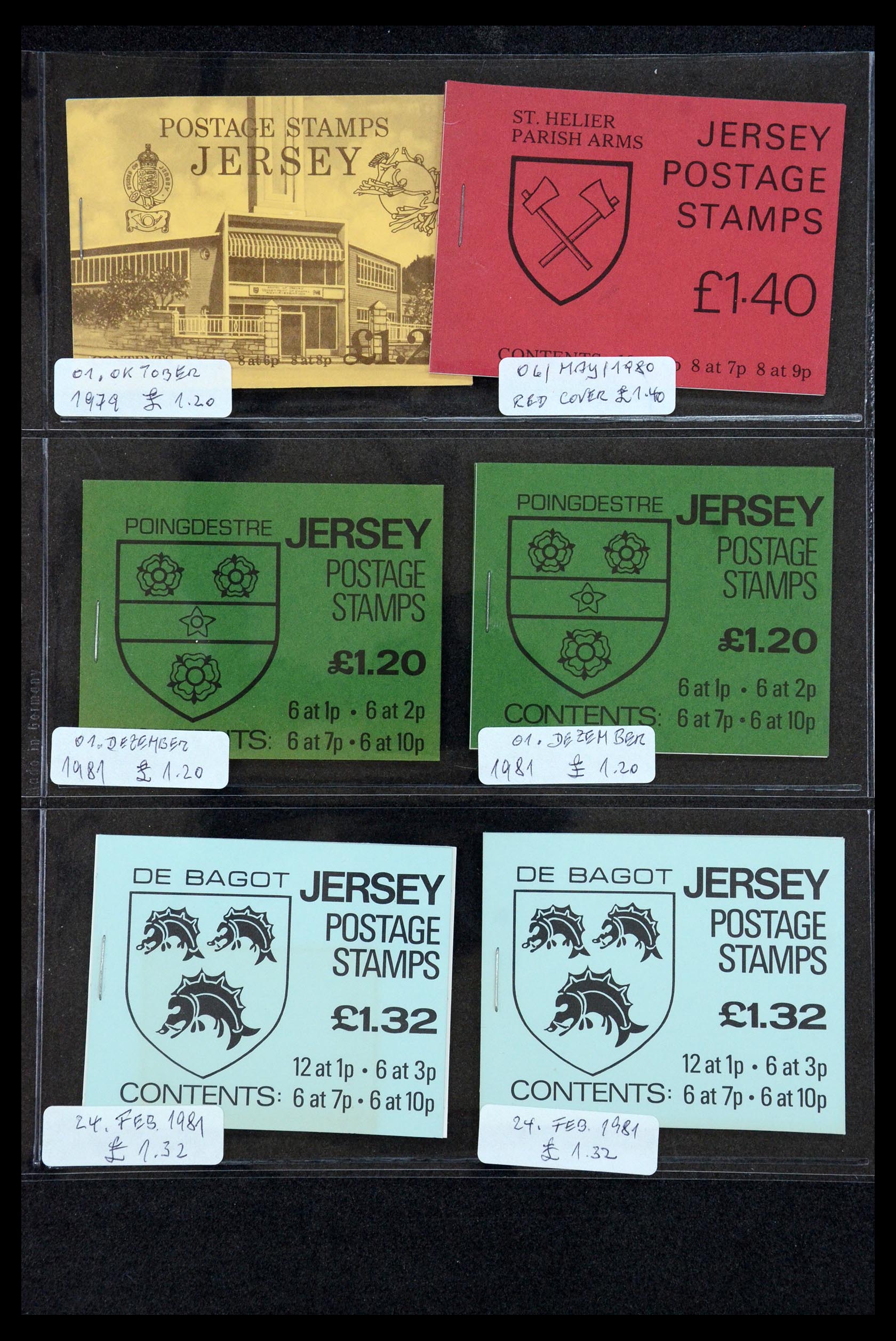 35979 013 - Stamp collection 35979 Jersey stamp booklets 1969-2015!