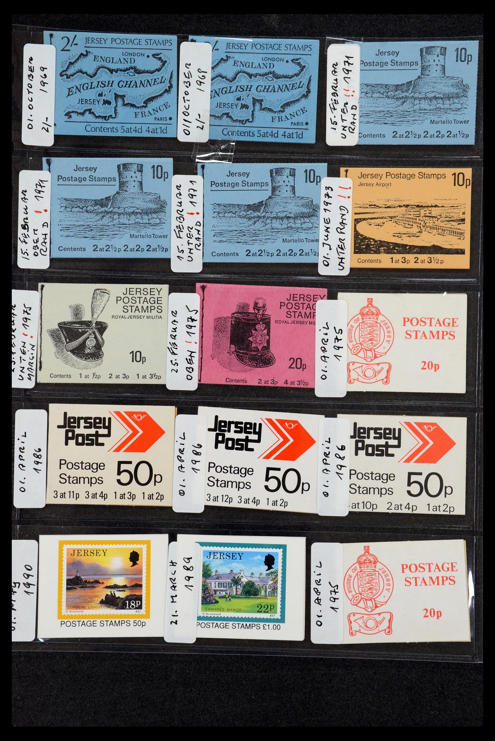 35979 033 - Stamp collection 35979 Jersey stamp booklets 1969-2015!