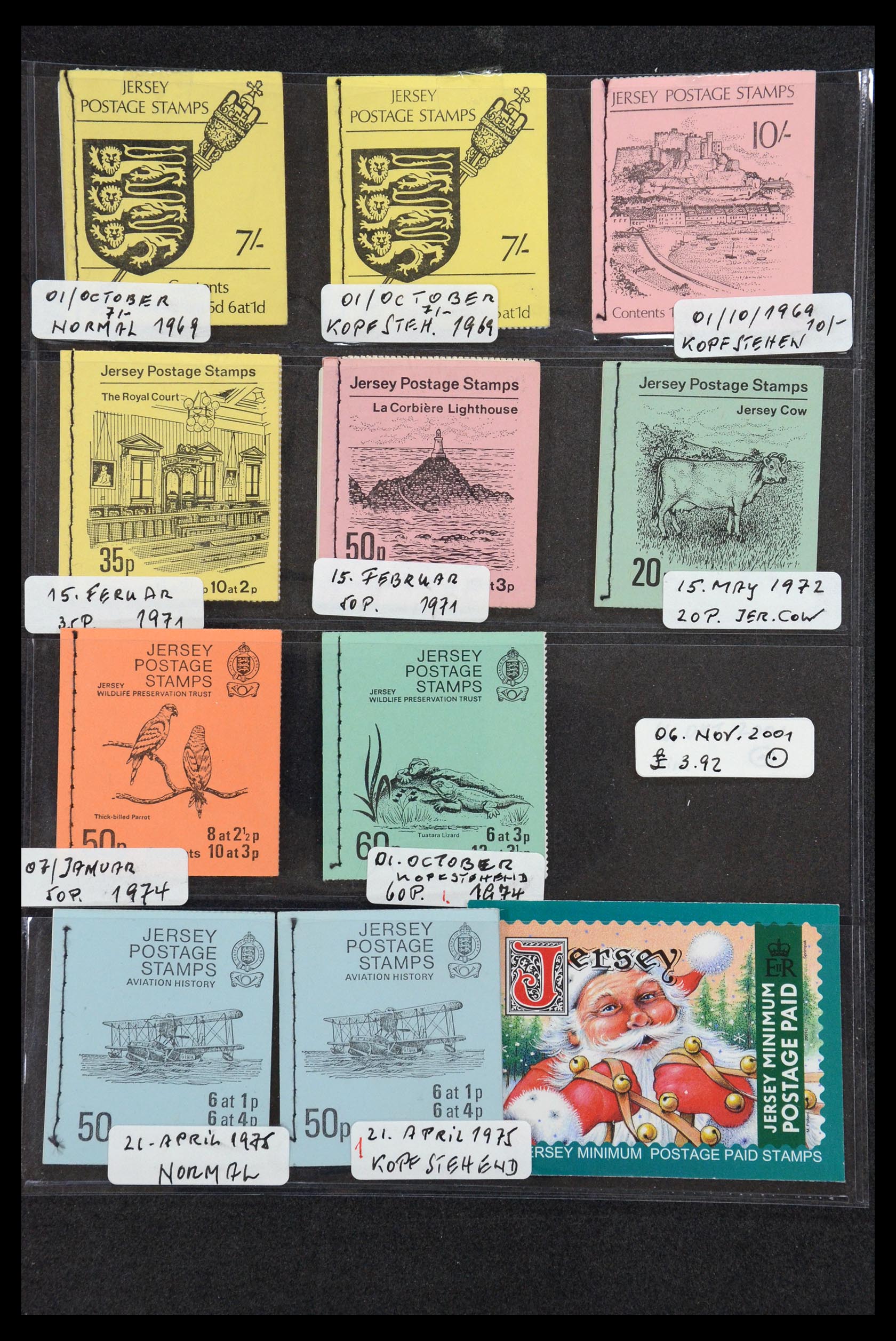 35979 034 - Stamp collection 35979 Jersey stamp booklets 1969-2015!