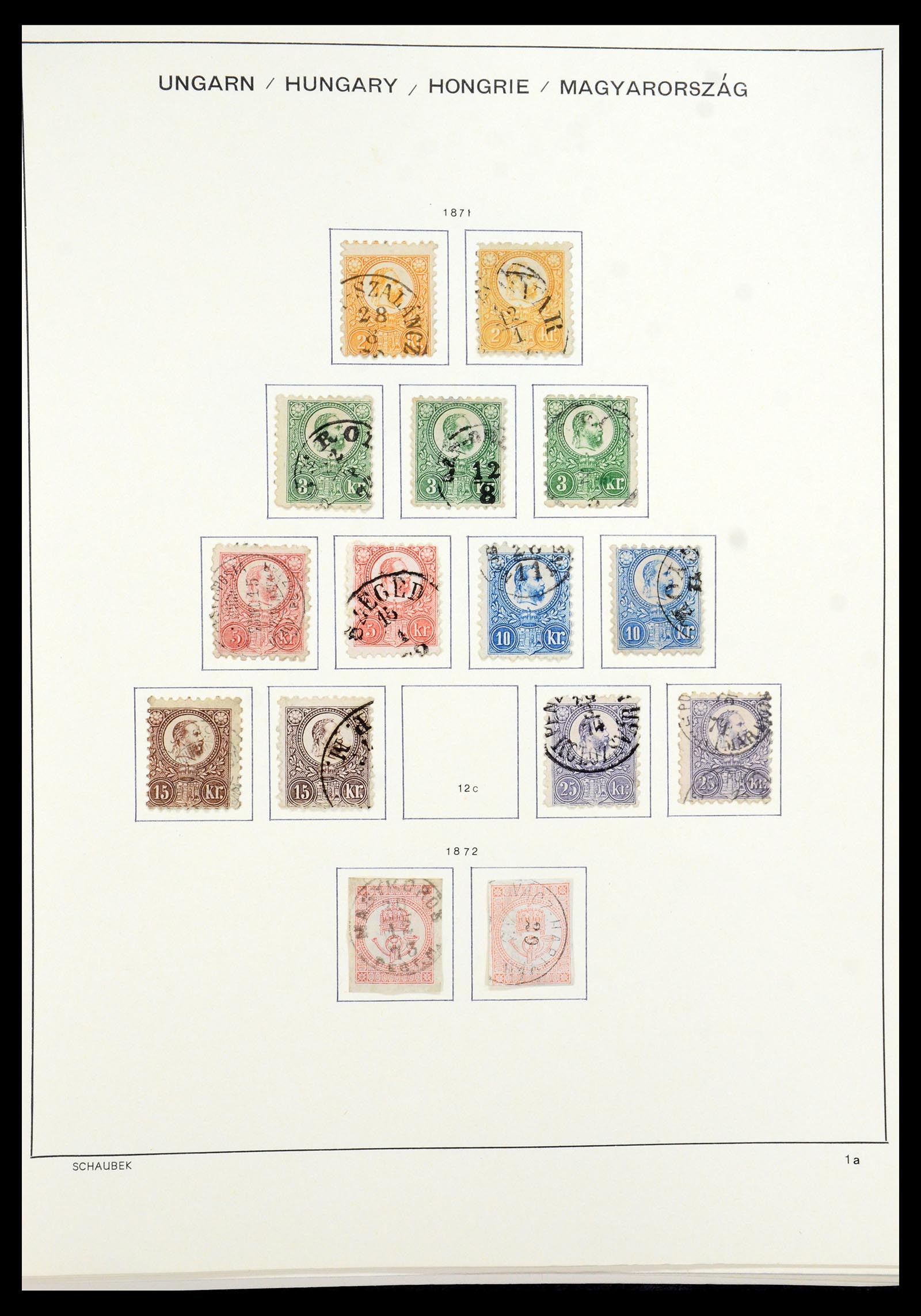 35981 002 - Postzegelverzameling 35981 Hongarije 1871-1944.