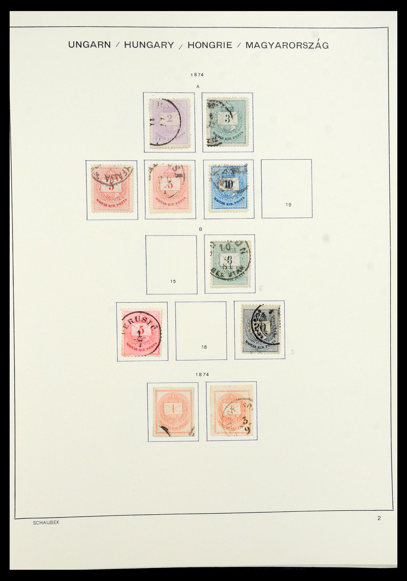 35981 003 - Postzegelverzameling 35981 Hongarije 1871-1944.