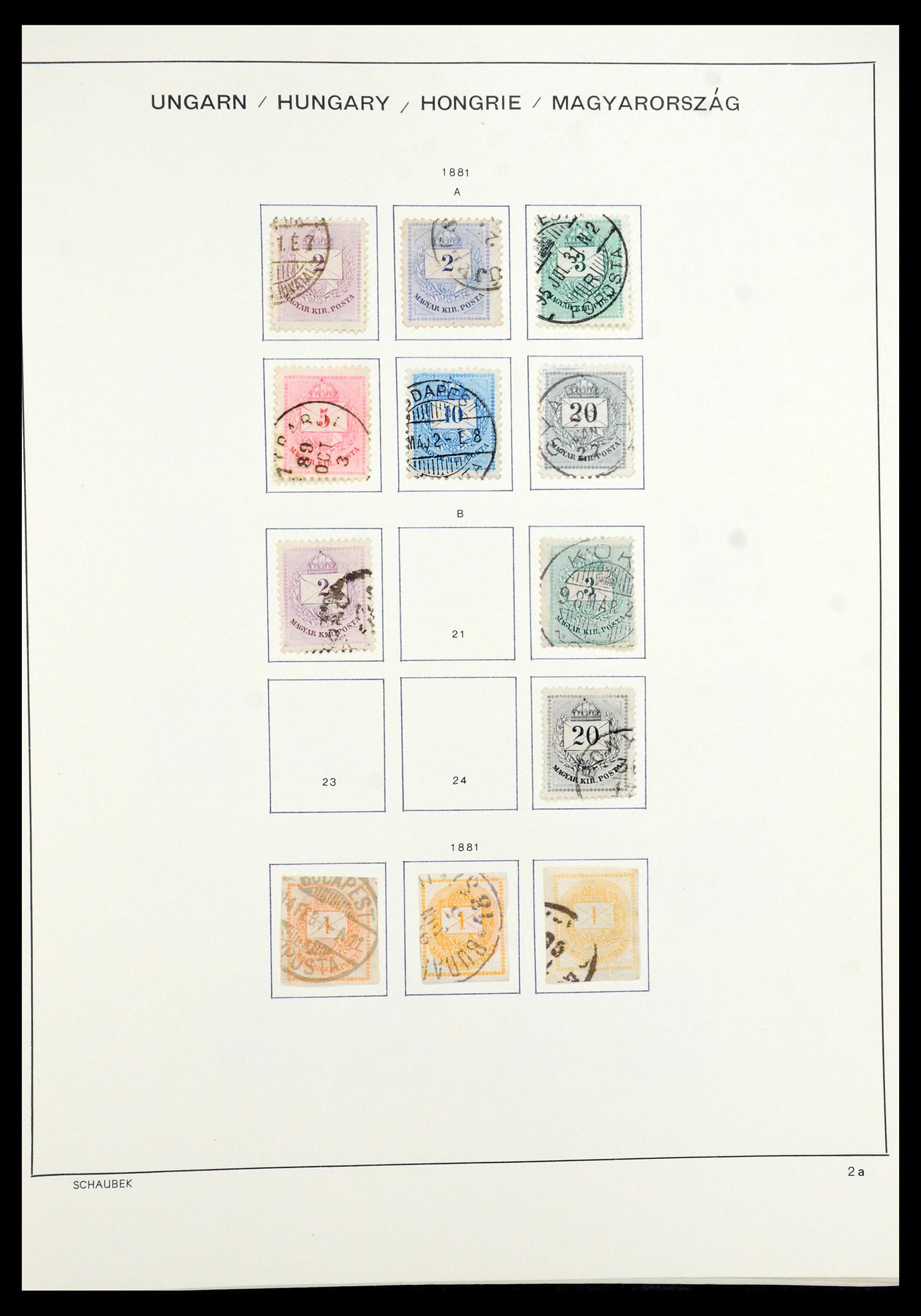 35981 004 - Postzegelverzameling 35981 Hongarije 1871-1944.