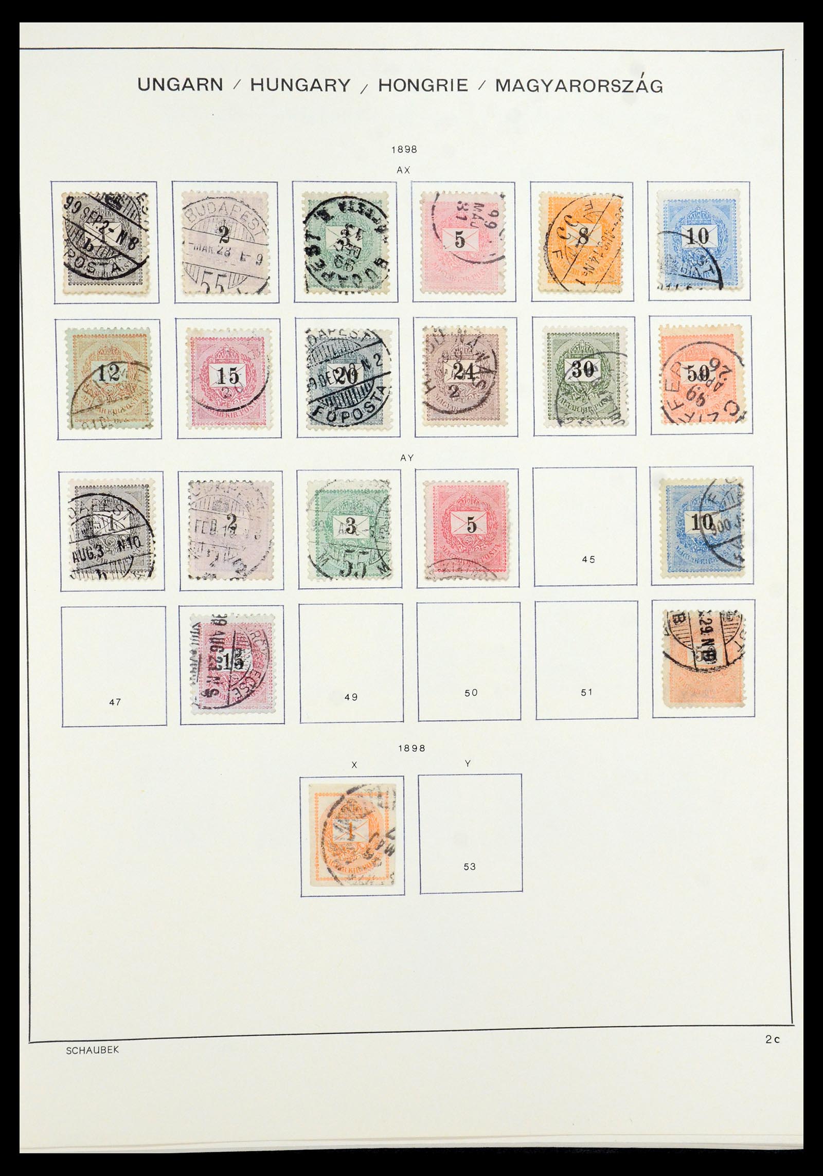 35981 006 - Postzegelverzameling 35981 Hongarije 1871-1944.
