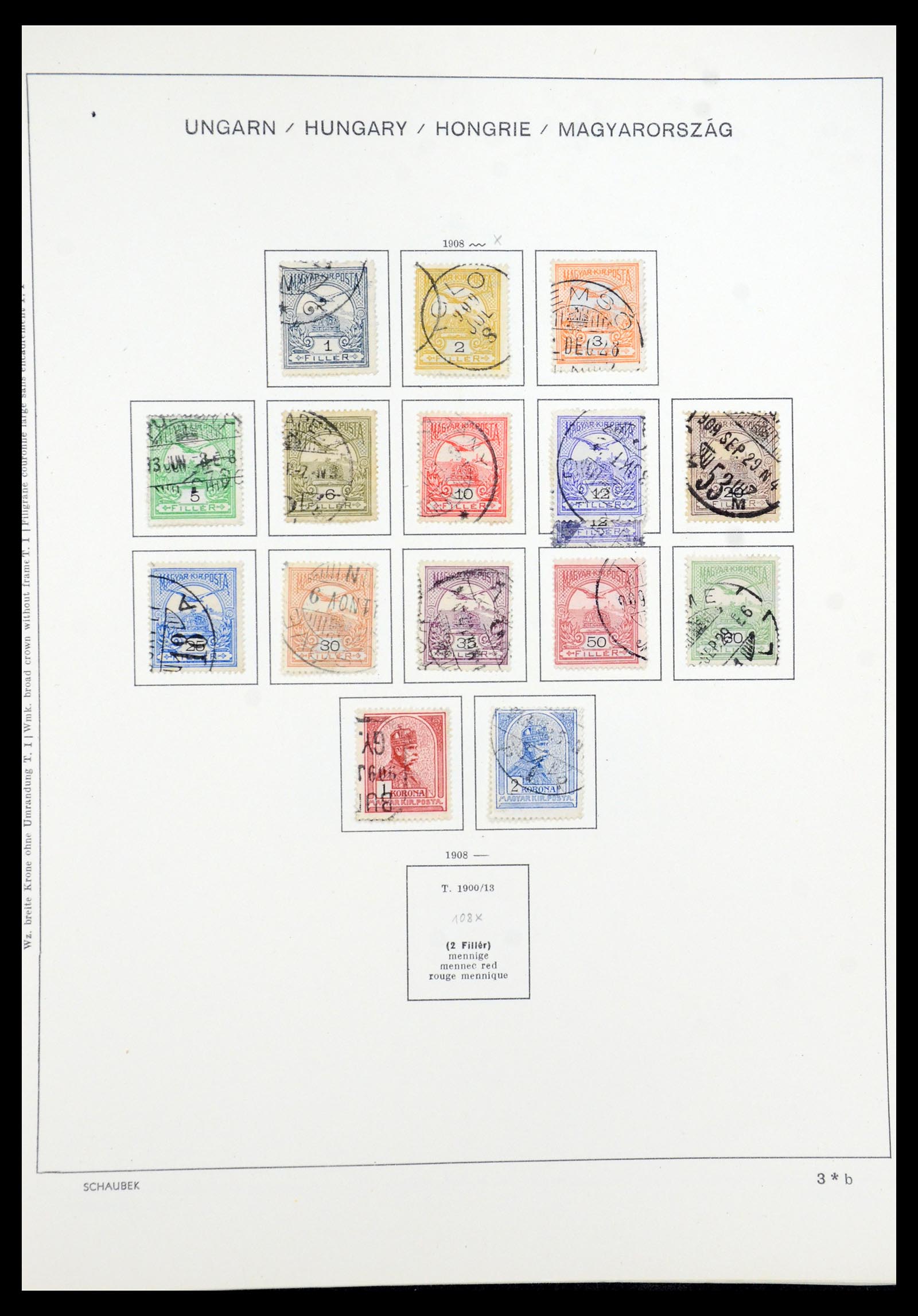 35981 010 - Postzegelverzameling 35981 Hongarije 1871-1944.