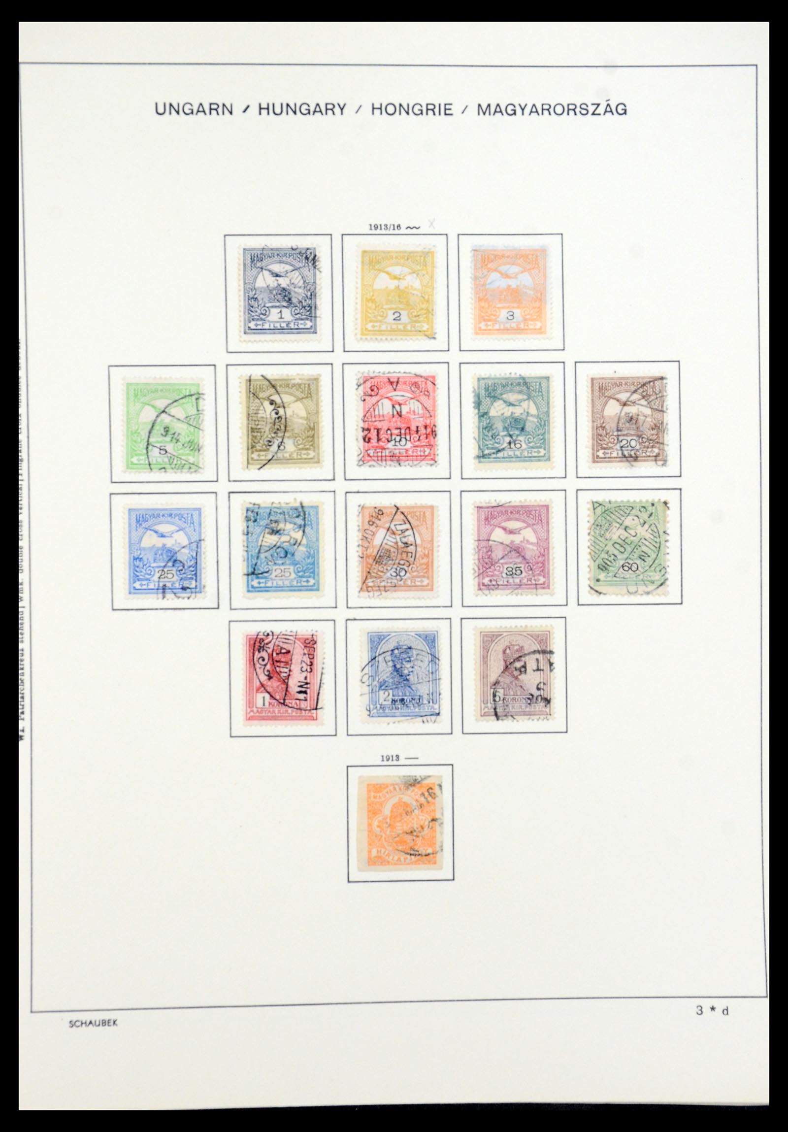 35981 012 - Postzegelverzameling 35981 Hongarije 1871-1944.