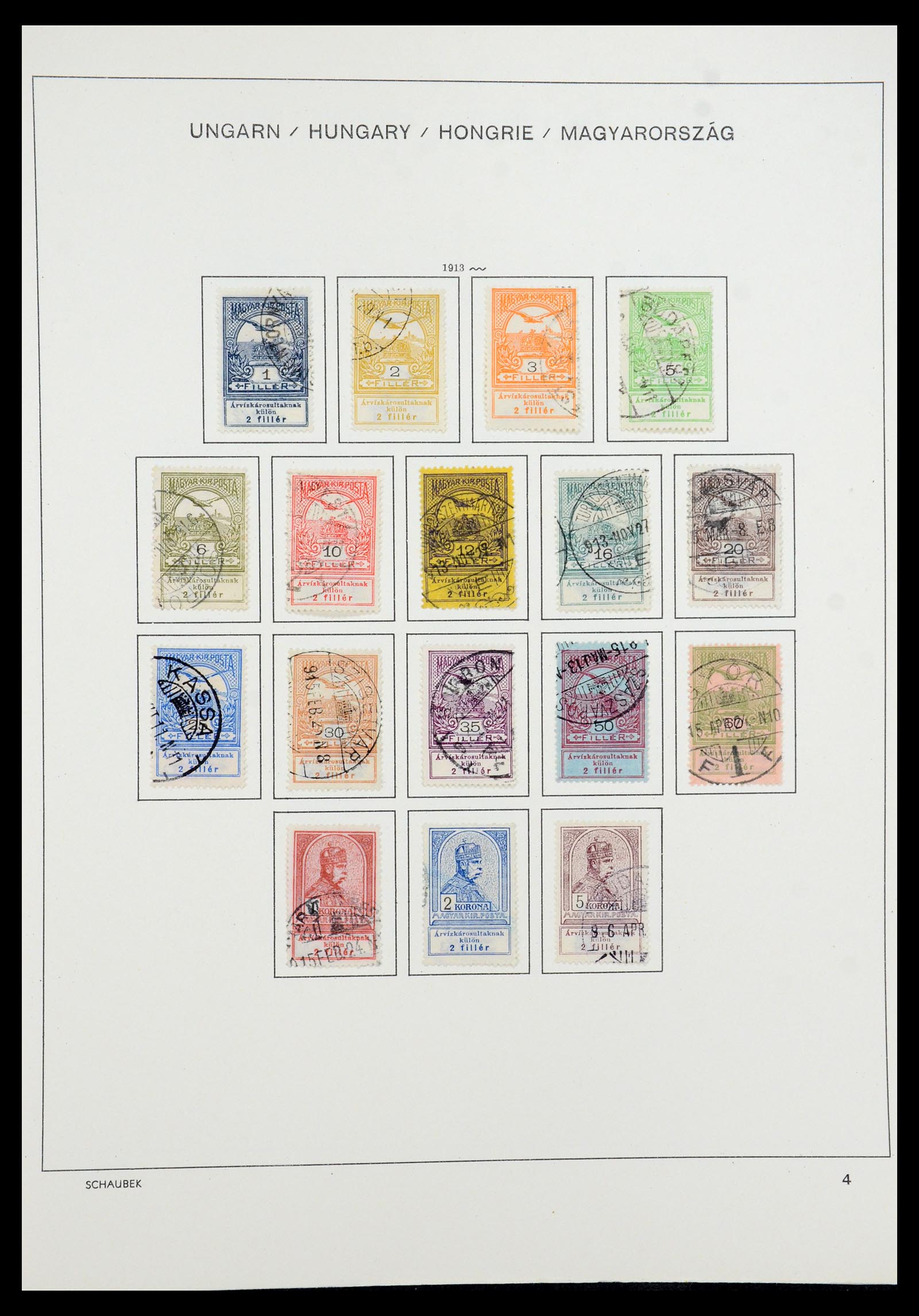 35981 014 - Postzegelverzameling 35981 Hongarije 1871-1944.