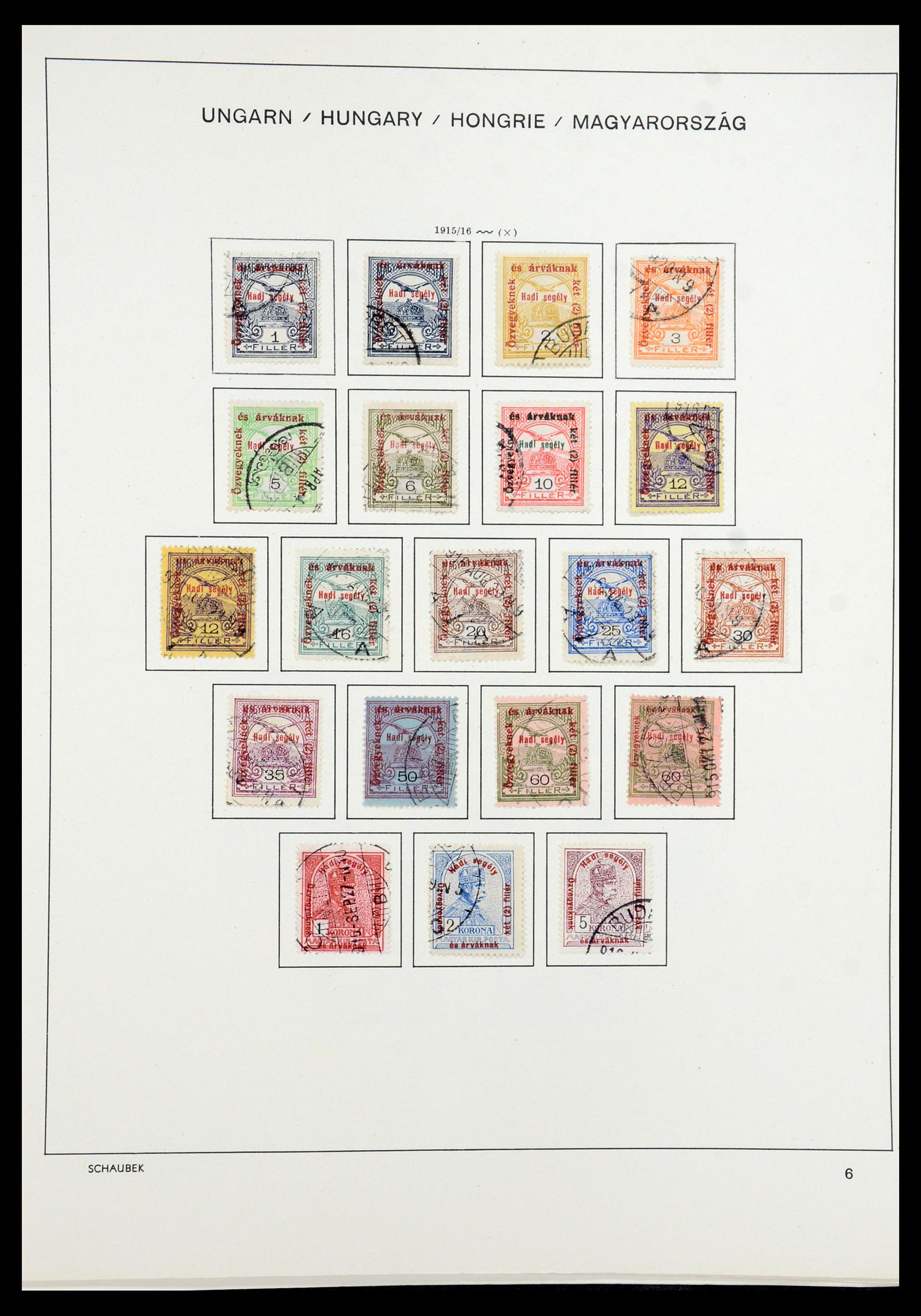 35981 016 - Postzegelverzameling 35981 Hongarije 1871-1944.