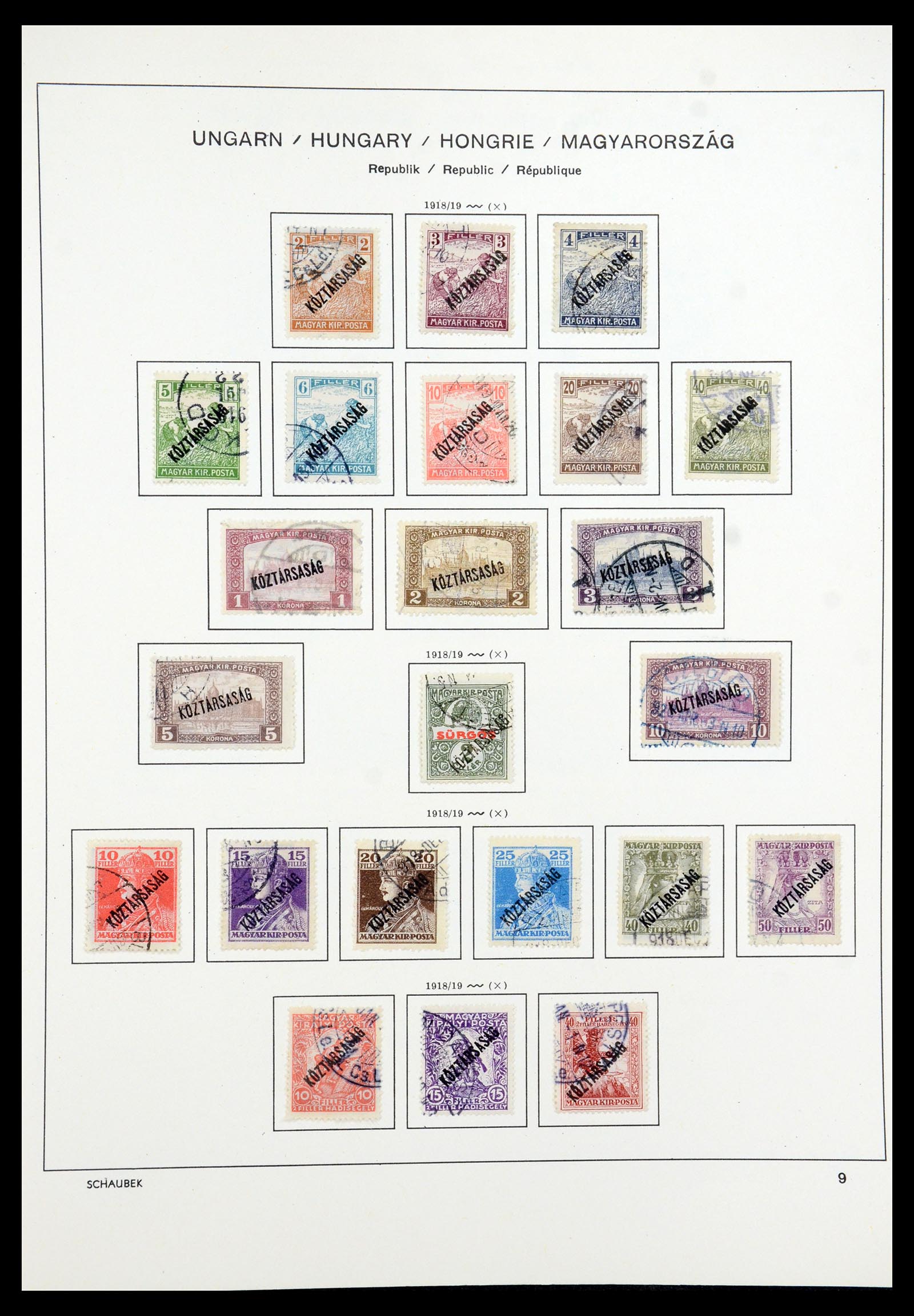 35981 019 - Postzegelverzameling 35981 Hongarije 1871-1944.