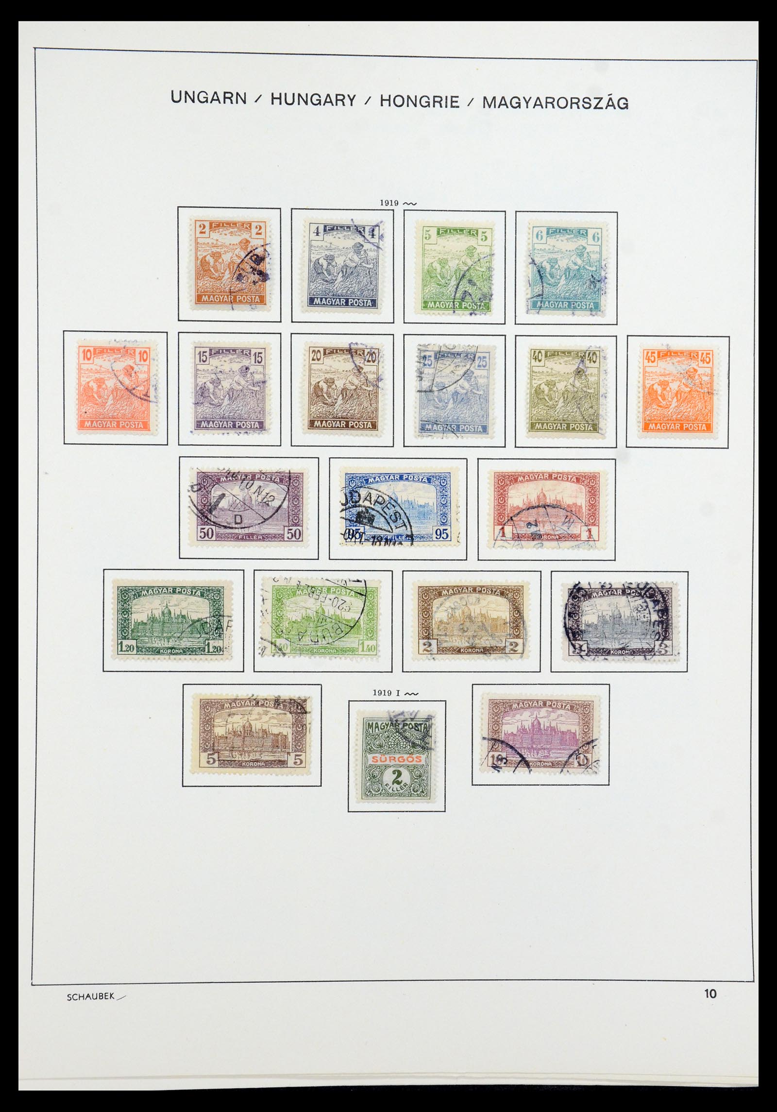35981 020 - Postzegelverzameling 35981 Hongarije 1871-1944.
