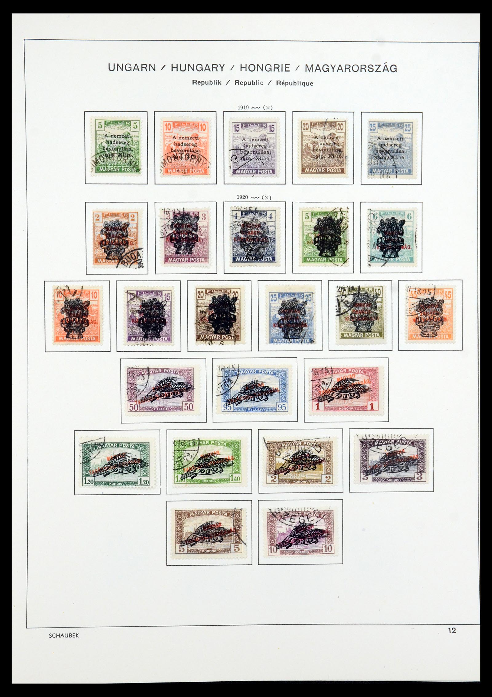 35981 022 - Postzegelverzameling 35981 Hongarije 1871-1944.