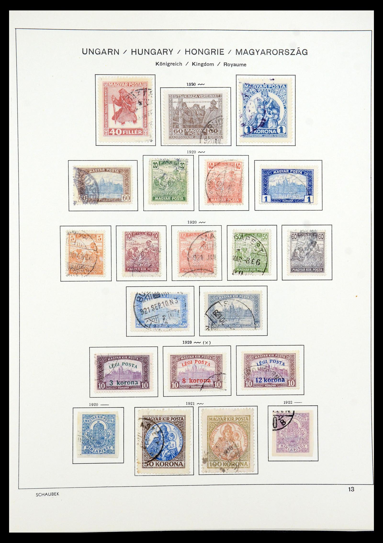 35981 023 - Postzegelverzameling 35981 Hongarije 1871-1944.