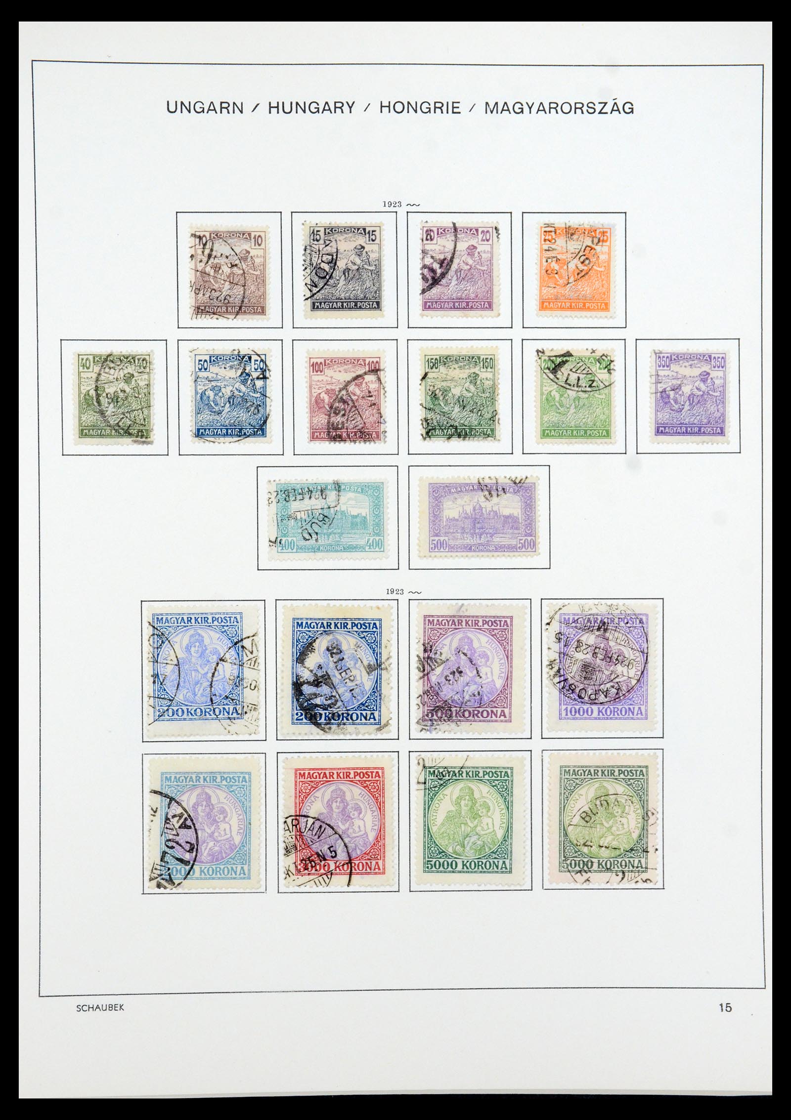 35981 026 - Postzegelverzameling 35981 Hongarije 1871-1944.