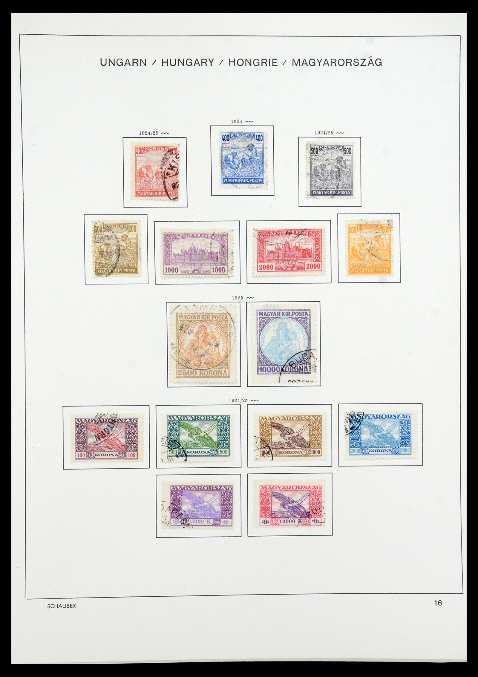 35981 027 - Postzegelverzameling 35981 Hongarije 1871-1944.