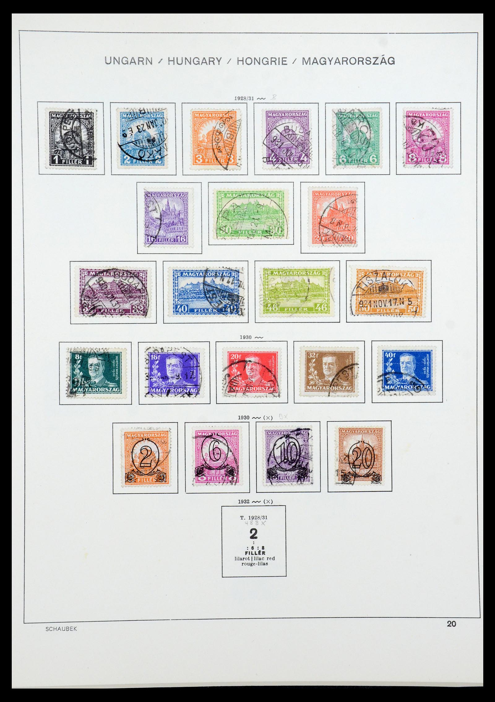 35981 032 - Postzegelverzameling 35981 Hongarije 1871-1944.
